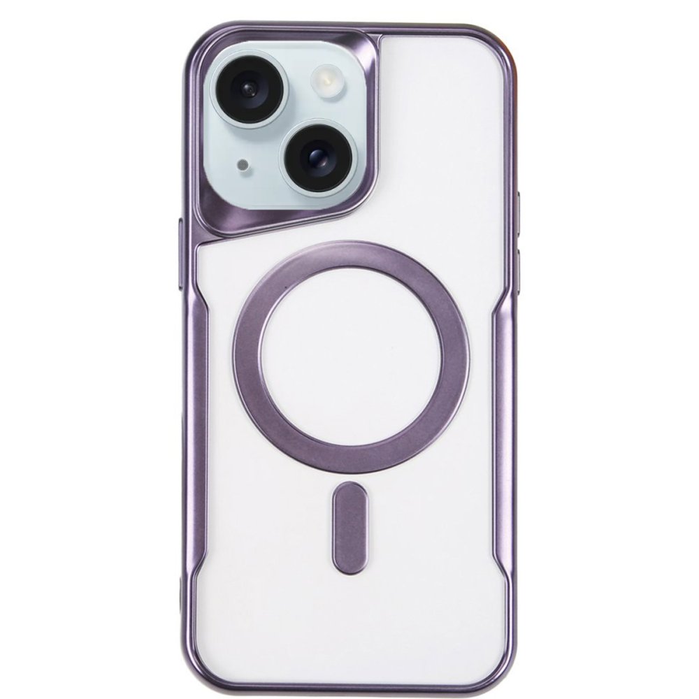  iPhone 14 Kılıf Boyi Magsafe Silikon Kapak - Derin Mor