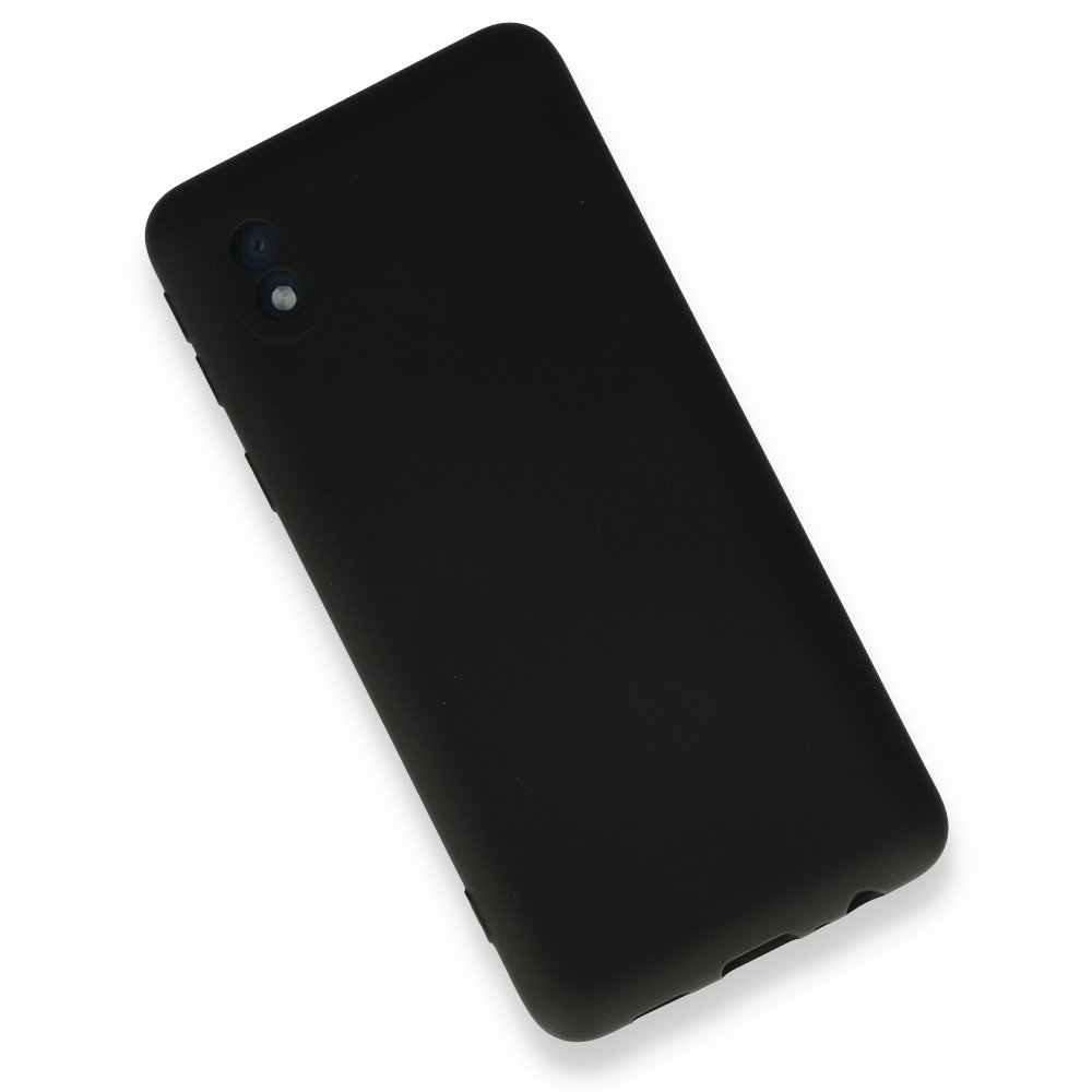 Samsung Galaxy A01 Core Kılıf Nano içi Kadife Silikon - Siyah Samsung Galaxy A01 Core Kılıf Nano içi Kadife Silikon - Siyah
