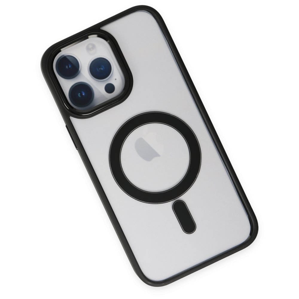  iPhone 14 Pro Kılıf Room Magneticsafe Silikon - Siyah
