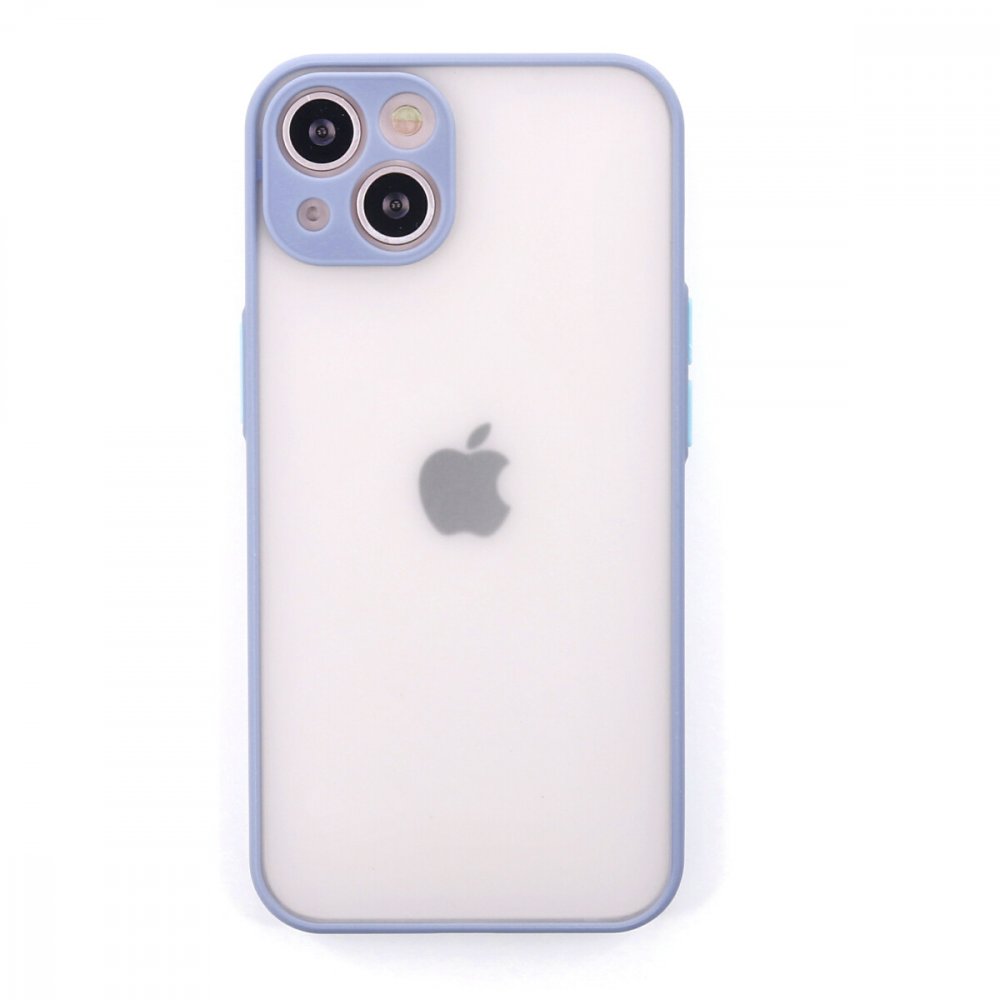  iPhone 14 Kılıf Montreal Silikon Kapak - Gri