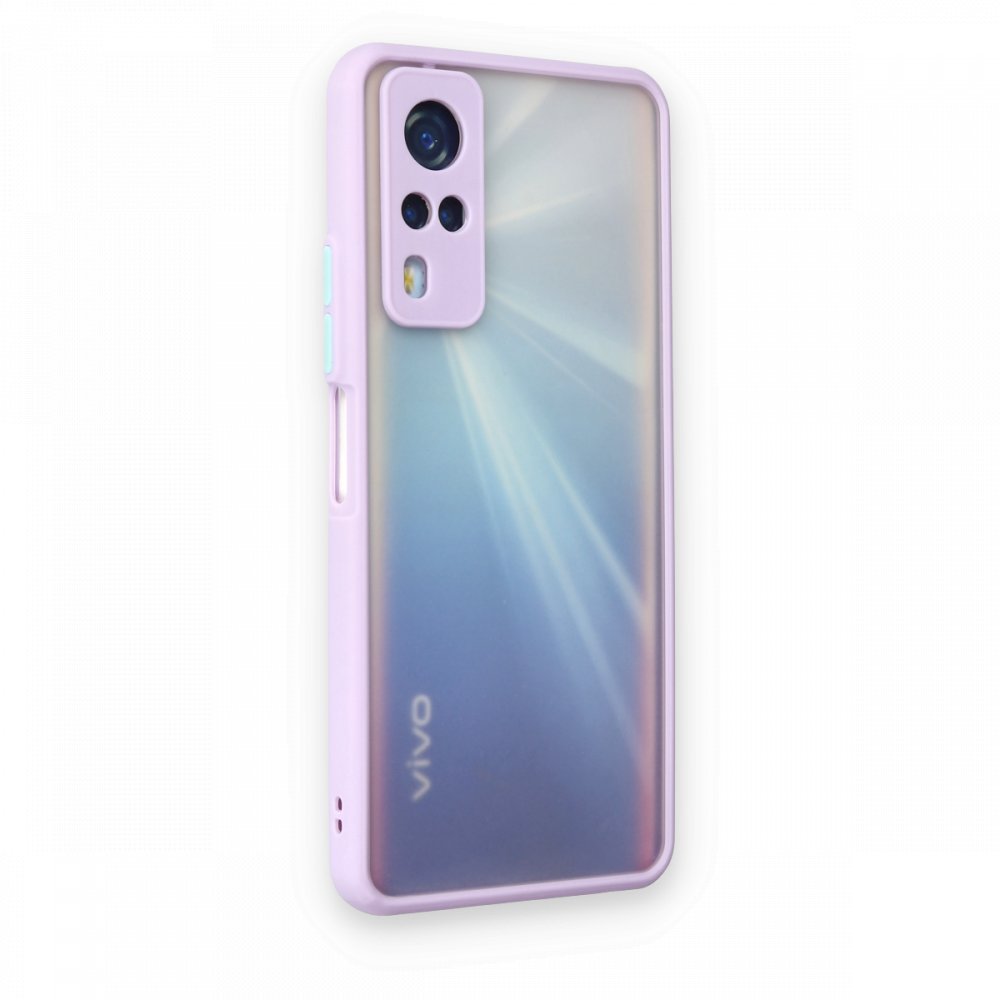  Vivo Y51 Kılıf Montreal Silikon Kapak - Mor