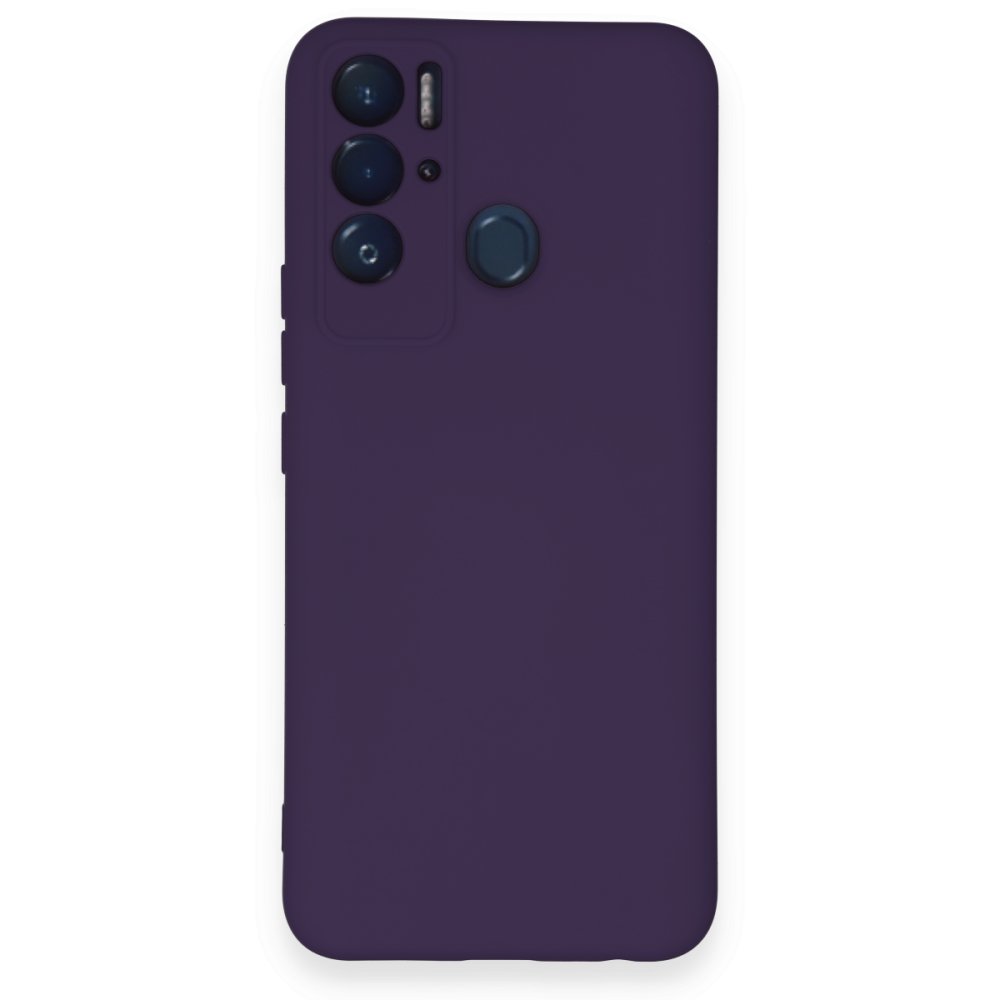  Tecno Pova Neo Kılıf Nano içi Kadife Silikon - Mor