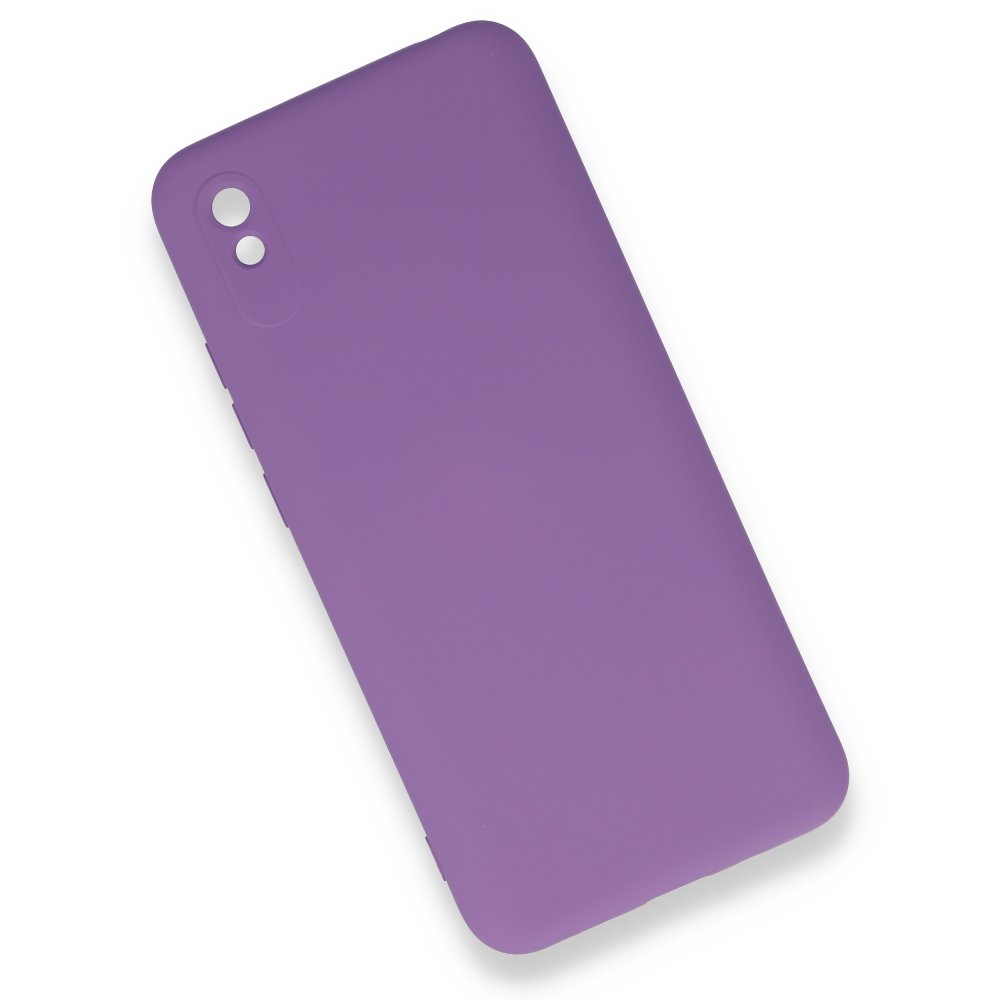 Redmi 9A Kılıf Nano içi Kadife Silikon - Mor Redmi 9A Kılıf Nano içi Kadife Silikon - Mor