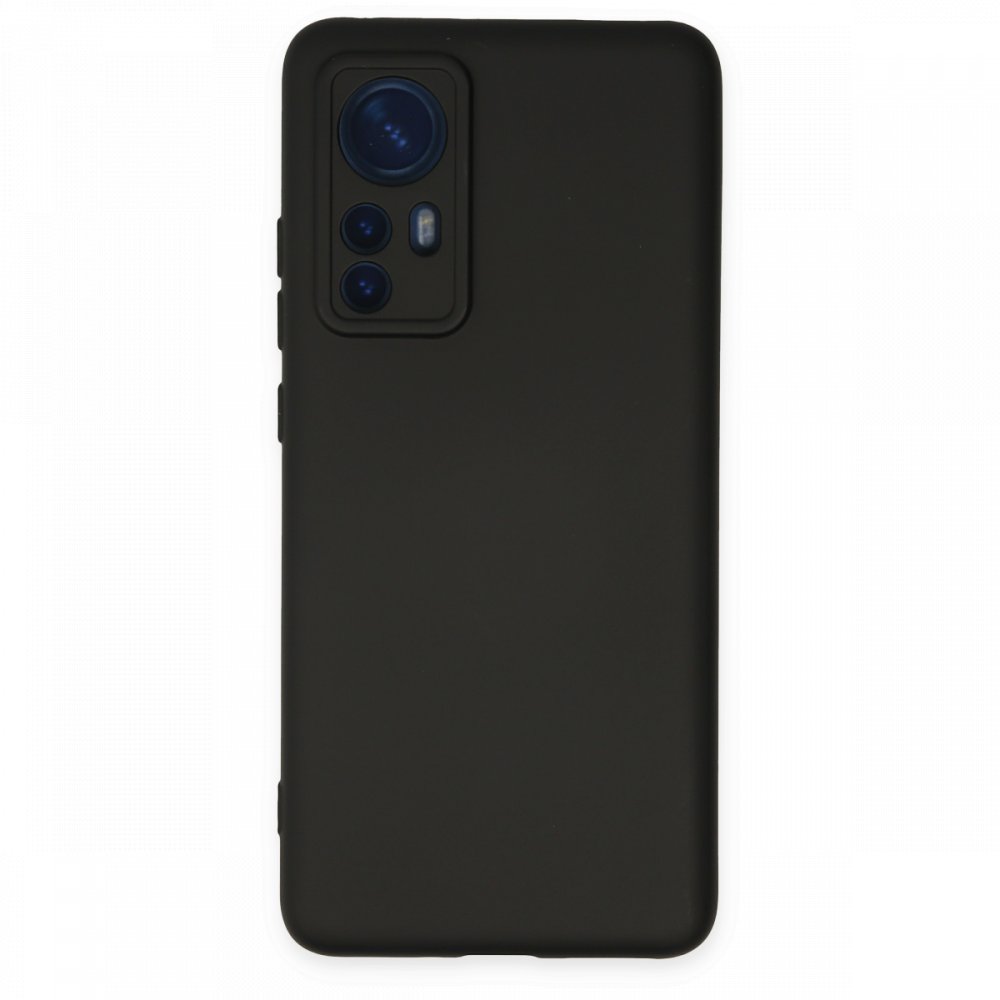  Xiaomi Mi 12 Kılıf Nano içi Kadife Silikon - Siyah