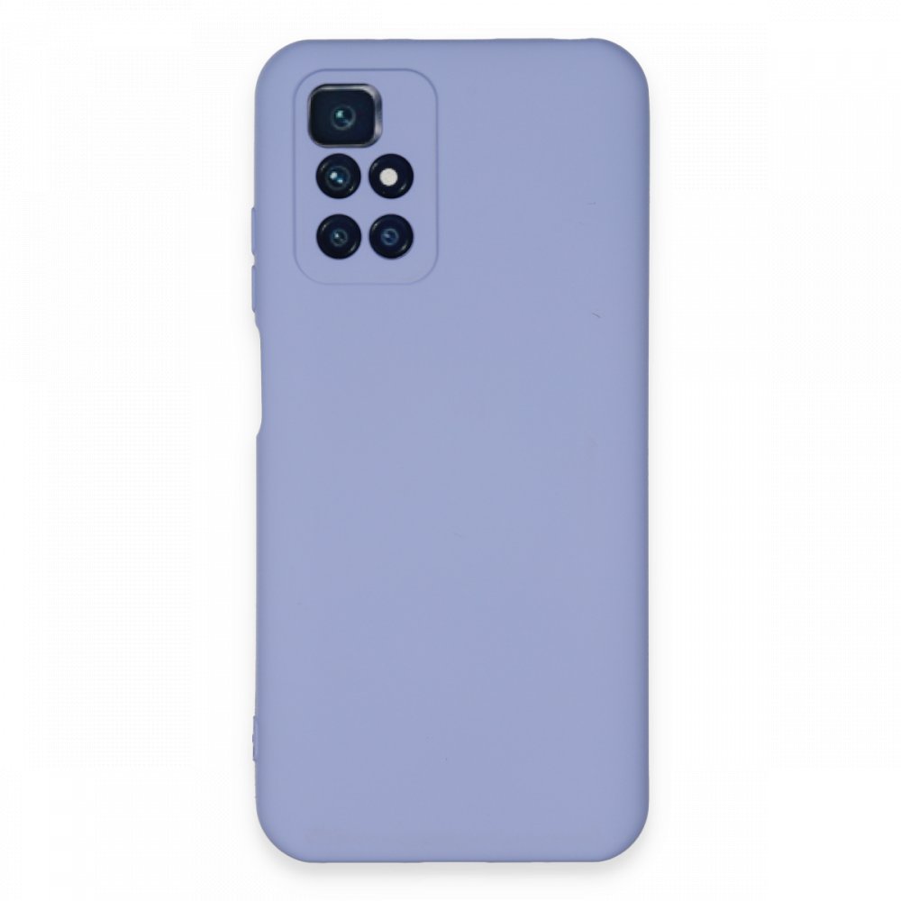 Redmi 10 2022 Kılıf Nano içi Kadife Silikon - Lila