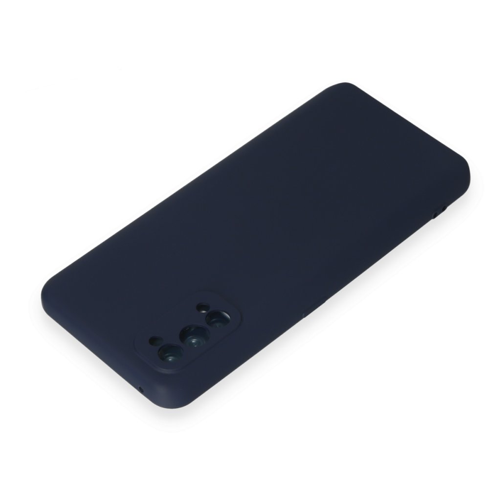 Realme 7 Pro Kılıf Nano içi Kadife Silikon - Lacivert  Realme 7 Pro Kılıf Nano içi Kadife Silikon - Lacivert