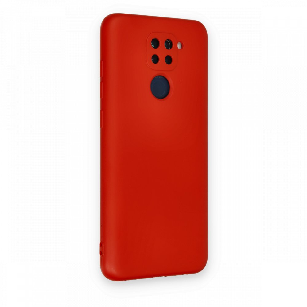 Redmi Note 9 Kılıf Nano içi Kadife Silikon - Kırmızı