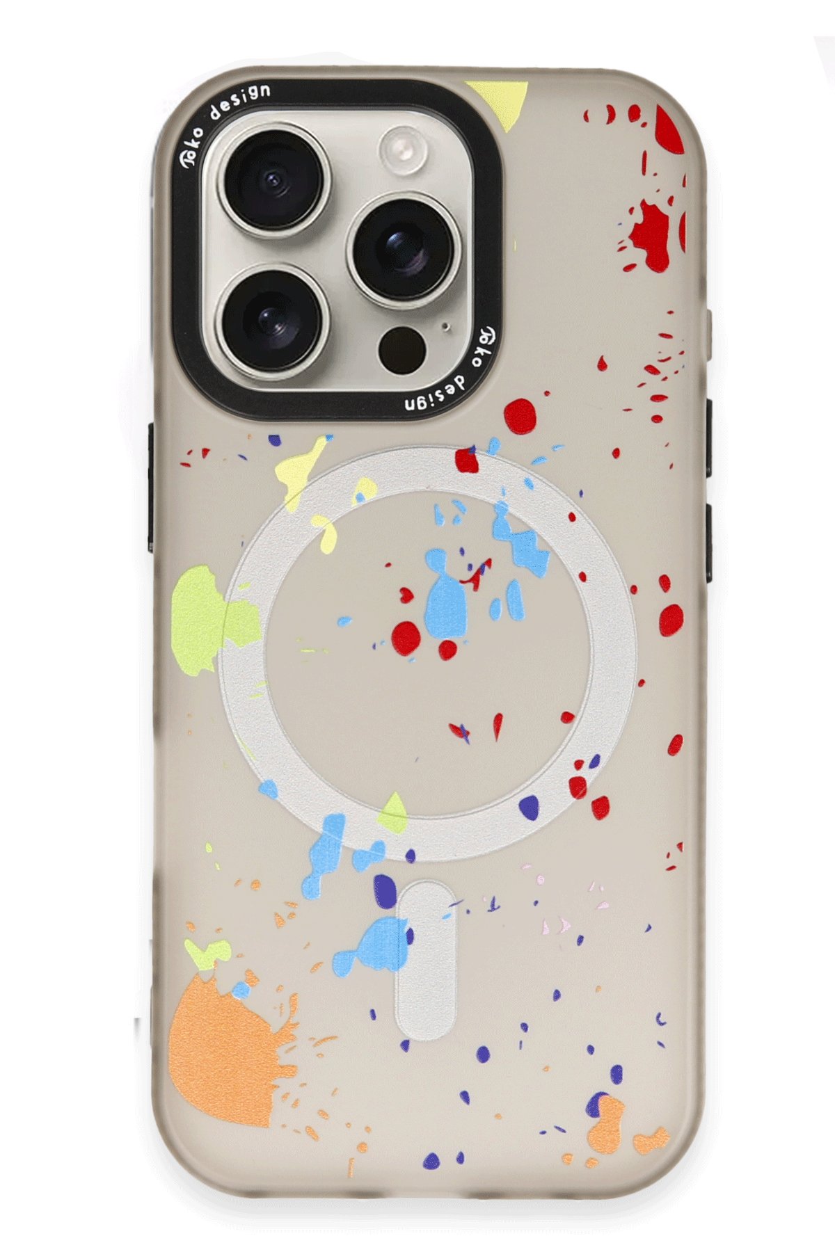 Joko iPhone 16 Pro Max Colorful Magsafe Kapak - Titan Gri