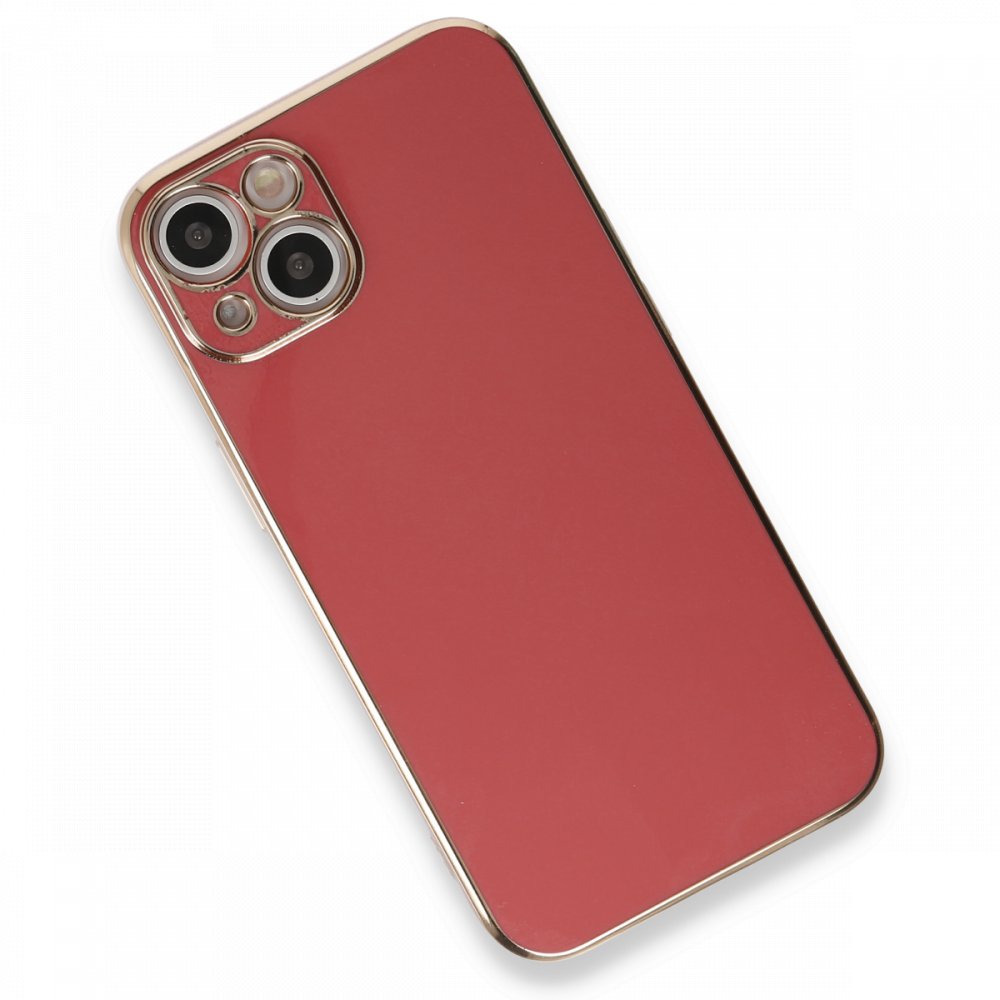  iPhone 13 Kılıf Volet Silikon - Kırmızı