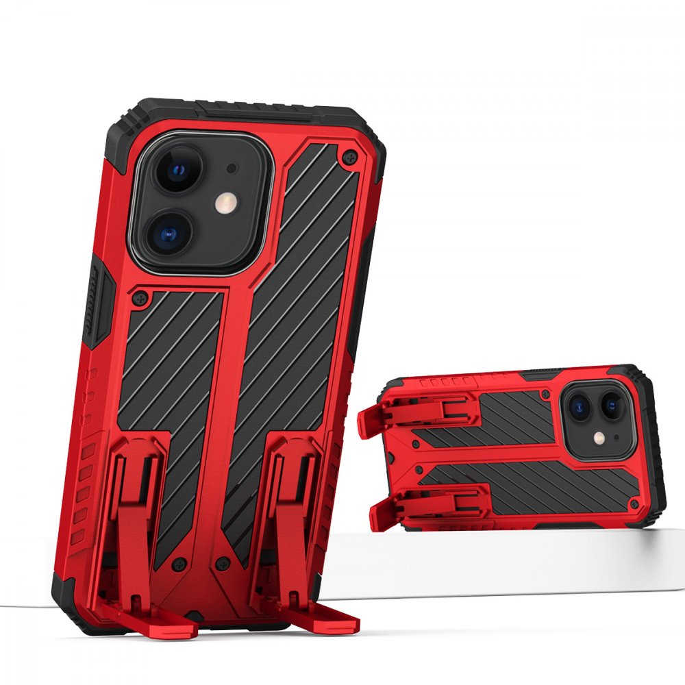iPhone 11 Kılıf Fizy Stand Kapak - Kırmızı iPhone 11 Kılıf Fizy Stand Kapak - Kırmızı