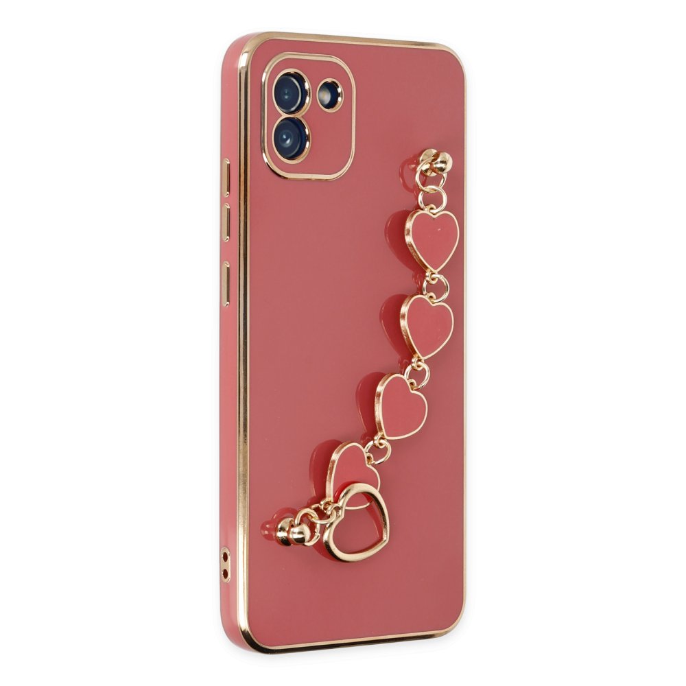 Samsung Galaxy A03 Kılıf Esila Silikon - Kırmızı