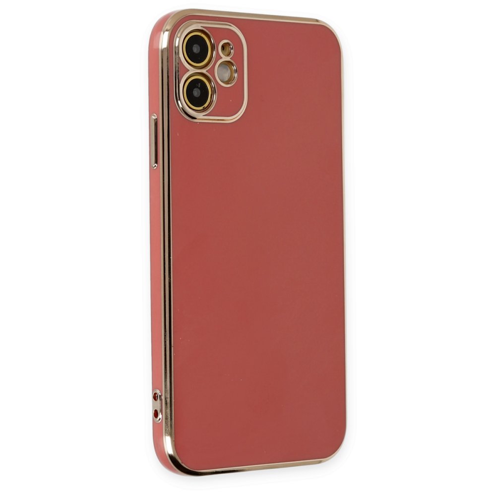  iPhone 12 Kılıf Volet Silikon - Kırmızı