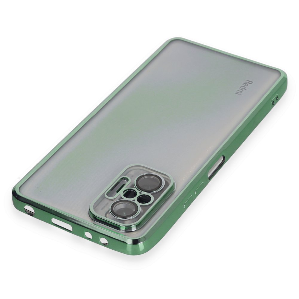 Redmi Note 10 Pro Kılıf Razer Lensli Silikon - Yeşil