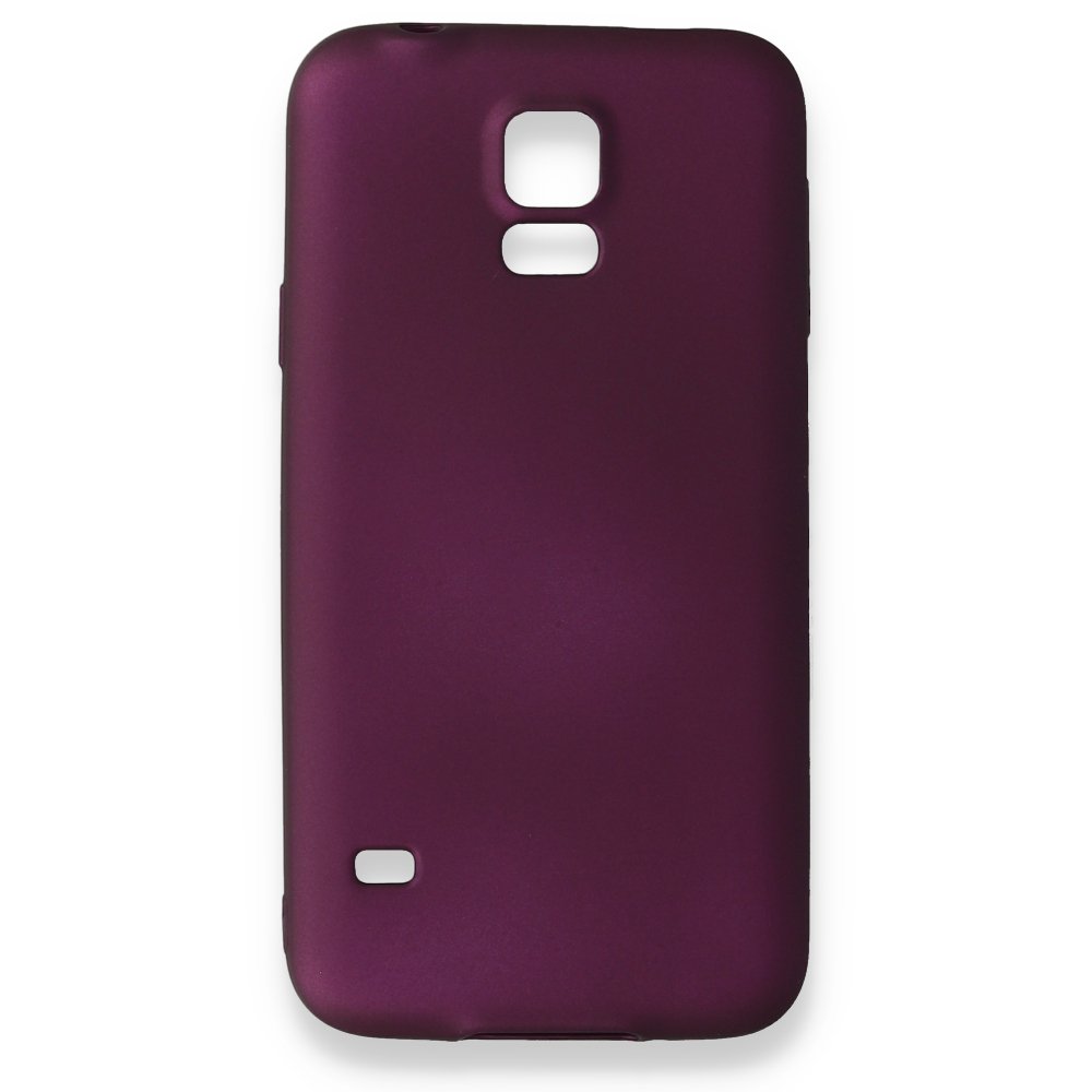  Samsung Galaxy S5 Kılıf First Silikon - Mürdüm