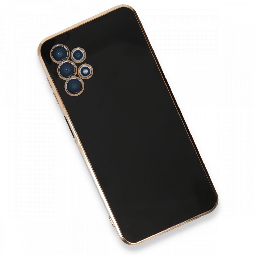  Samsung Galaxy A13 4G Kılıf Volet Silikon - Siyah