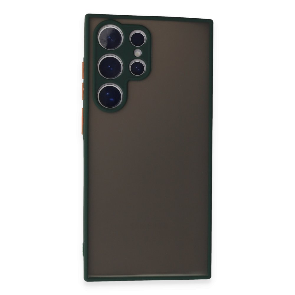  Samsung Galaxy S24 Ultra Kılıf Montreal Silikon Kapak - Yeşil