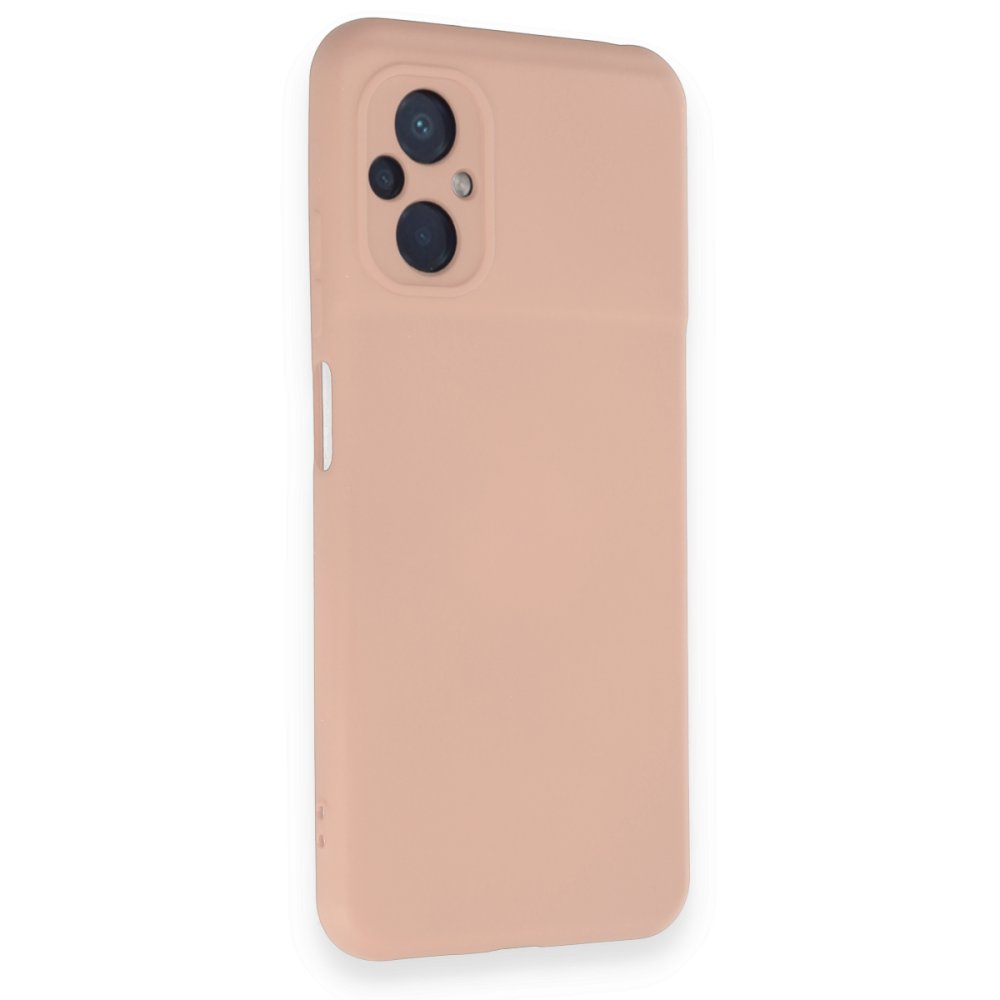 Xiaomi Poco M5 Kılıf Nano içi Kadife Silikon - Pudra Xiaomi Poco M5 Kılıf Nano içi Kadife Silikon - Pudra