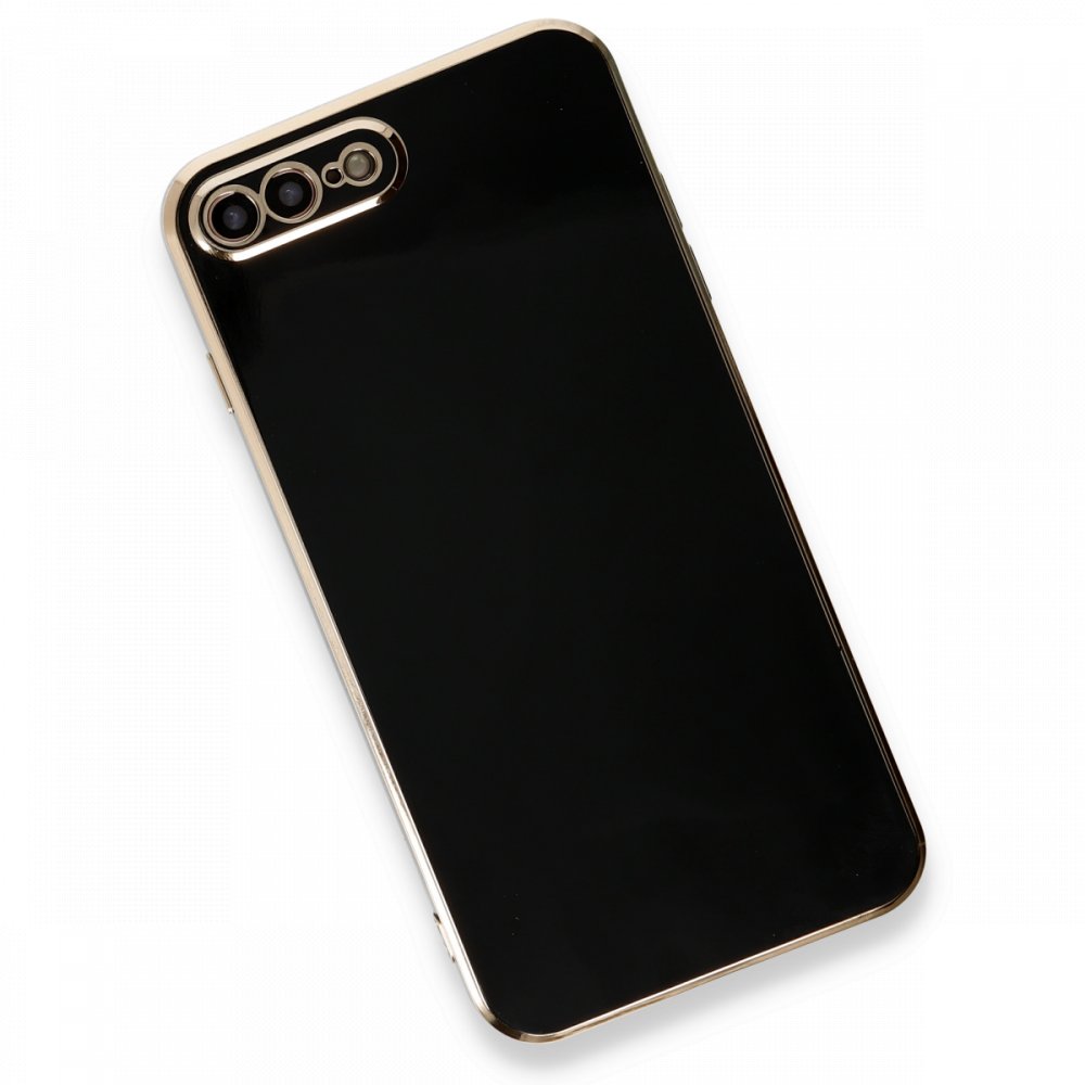  iPhone 8 Plus Kılıf Volet Silikon - Siyah