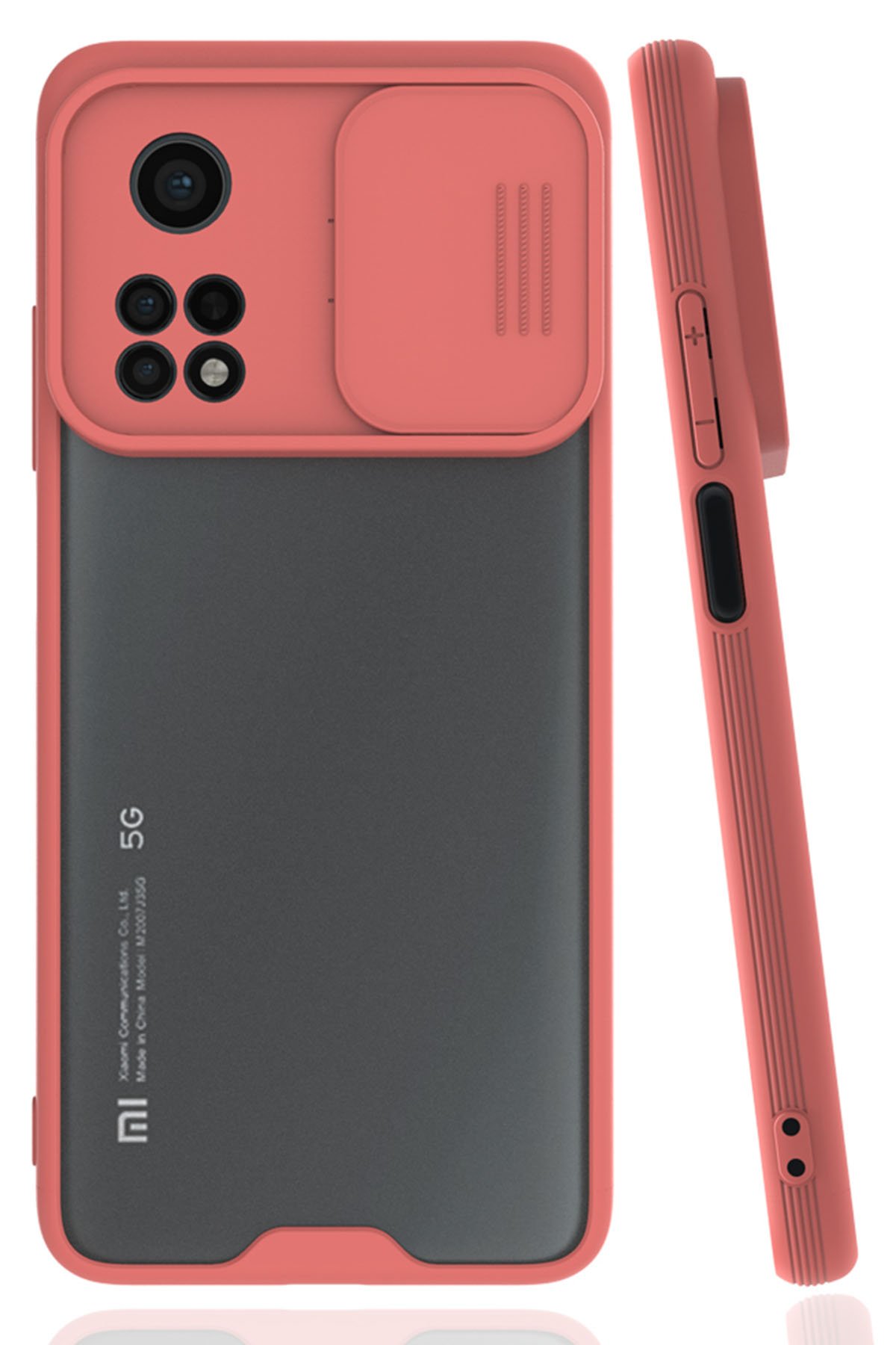  Xiaomi Mi 10T Pro Kılıf Platin Kamera Koruma Silikon - Pembe