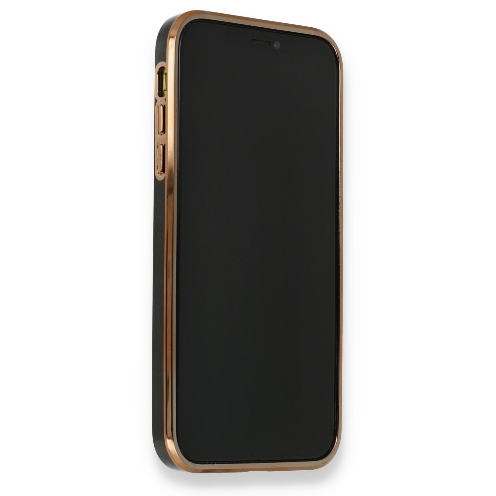  iPhone 12 Kılıf Liva Silikon - Siyah