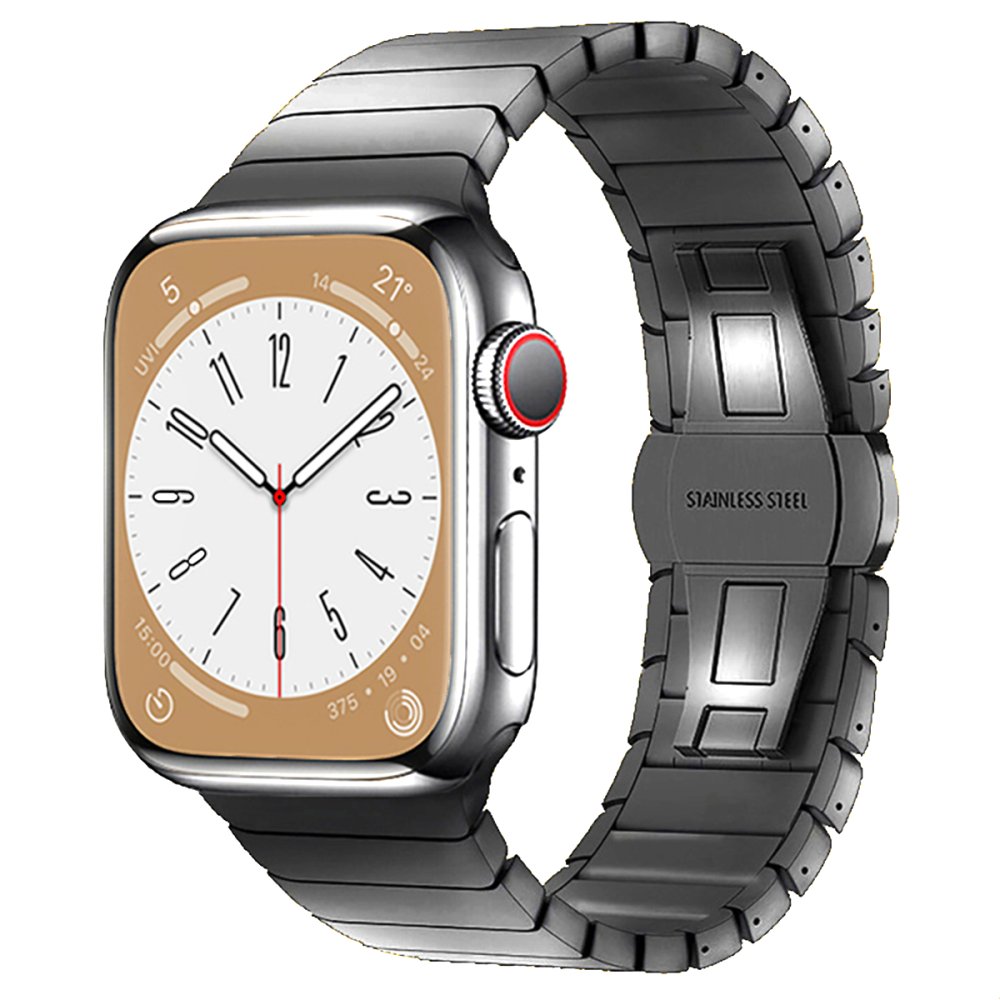  Apple Watch 45mm KR413 Fine Steel Kordon - Füme
