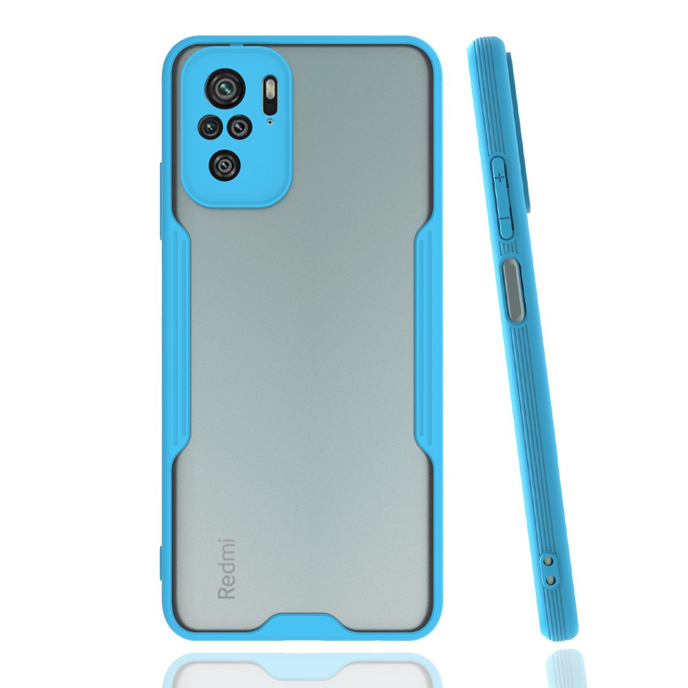 Redmi Note 10S Kılıf Platin Silikon - Mavi
