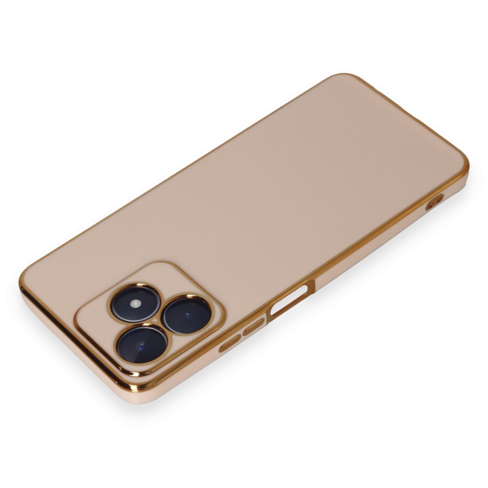 Realme C53 Kılıf Volet Silikon - Pembe Realme C53 Kılıf Volet Silikon - Pembe