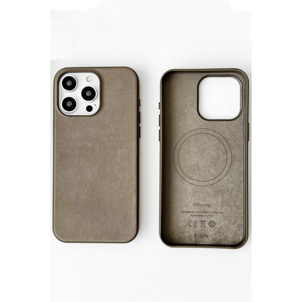 iPhone 15 Pro Max Kılıf Karen Magsafe Kapak - Kahverengi iPhone 15 Pro Max Kılıf Karen Magsafe Kapak - Kahverengi