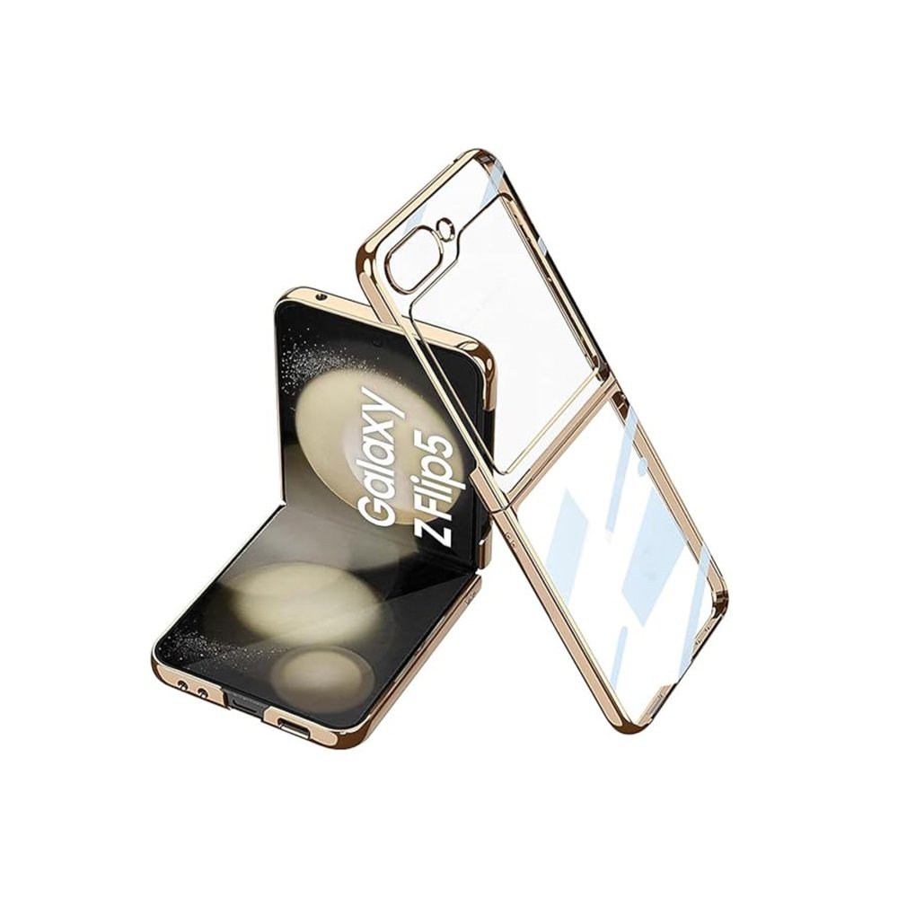  Samsung Galaxy Z Flip 5 Kılıf Fold Element Kapak - Gold