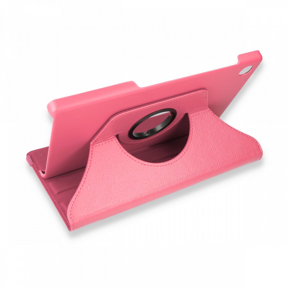  Lenovo M10 HD X306F Kılıf 360 Tablet Deri Kılıf - Pembe