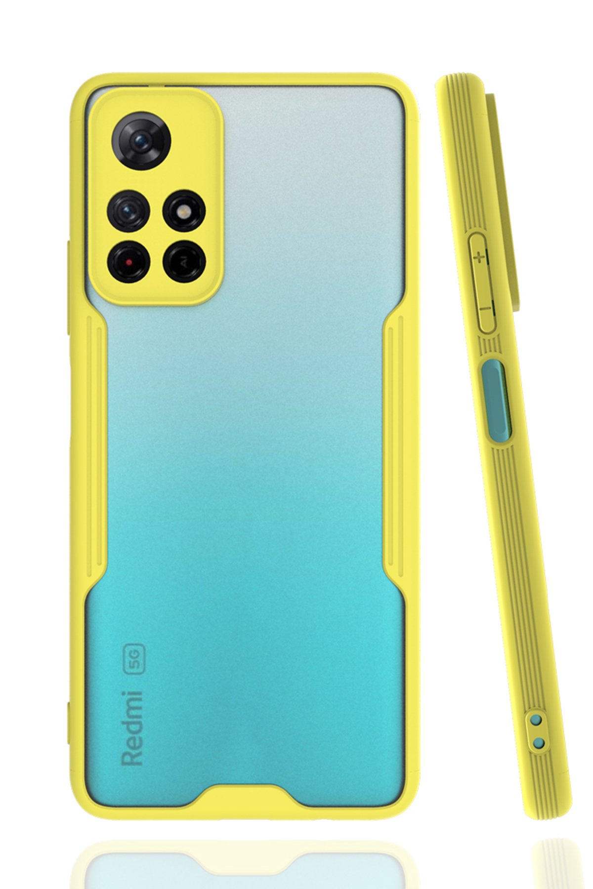  Xiaomi Poco M4 Pro 5G Kılıf Platin Silikon - Sarı