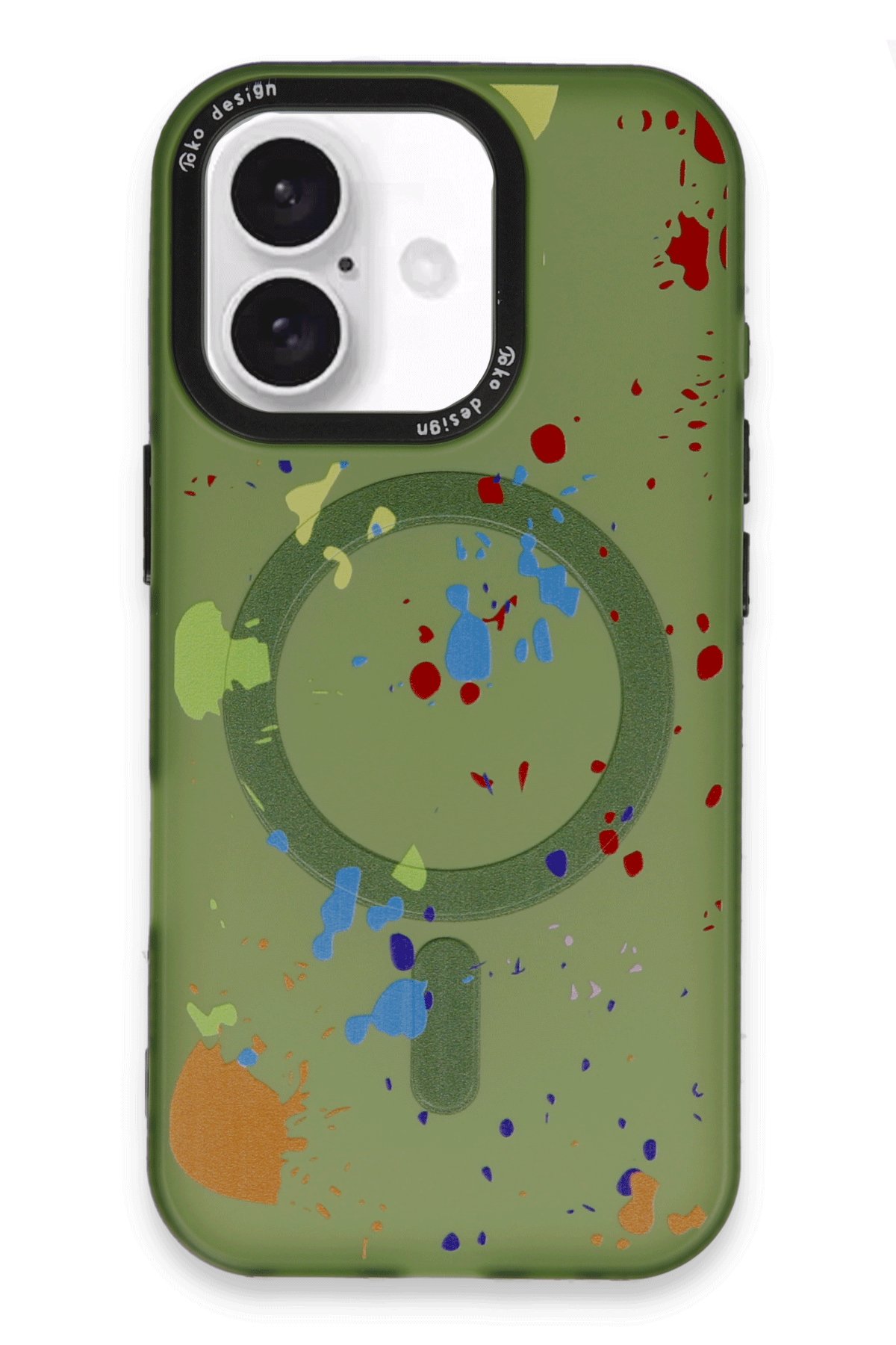 Joko iPhone 16 Colorful Magsafe Kapak - Koyu Yeşil