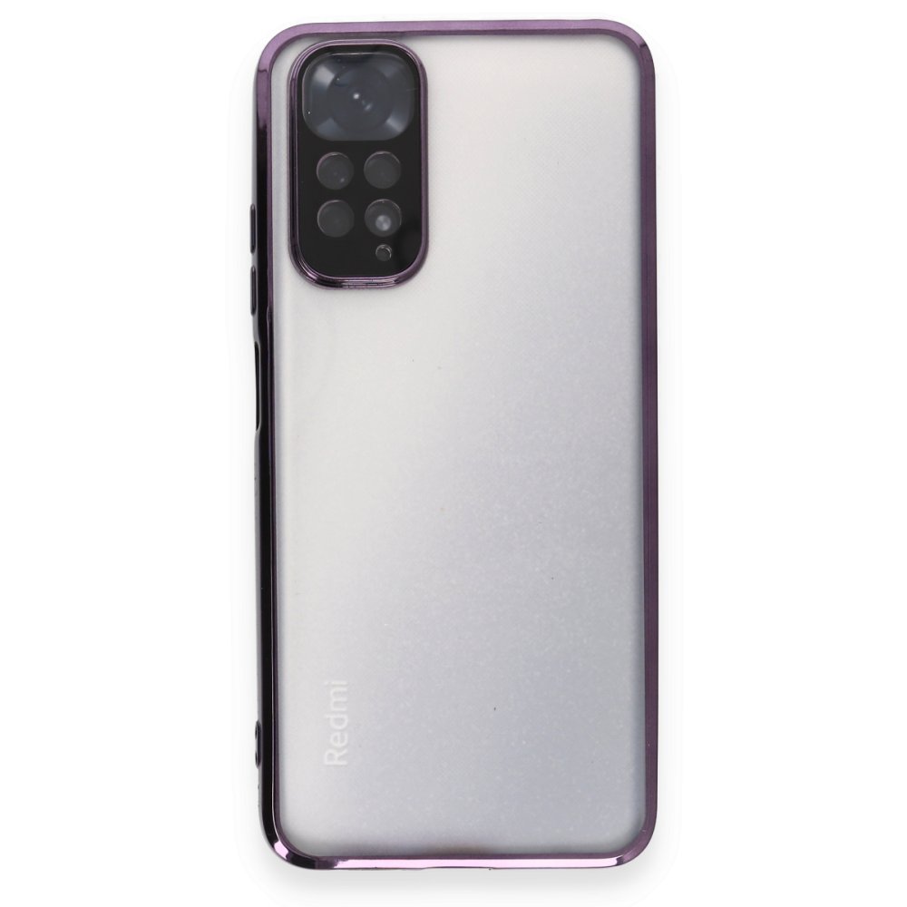 Redmi Note 11S Kılıf Razer Lensli Silikon - Mor