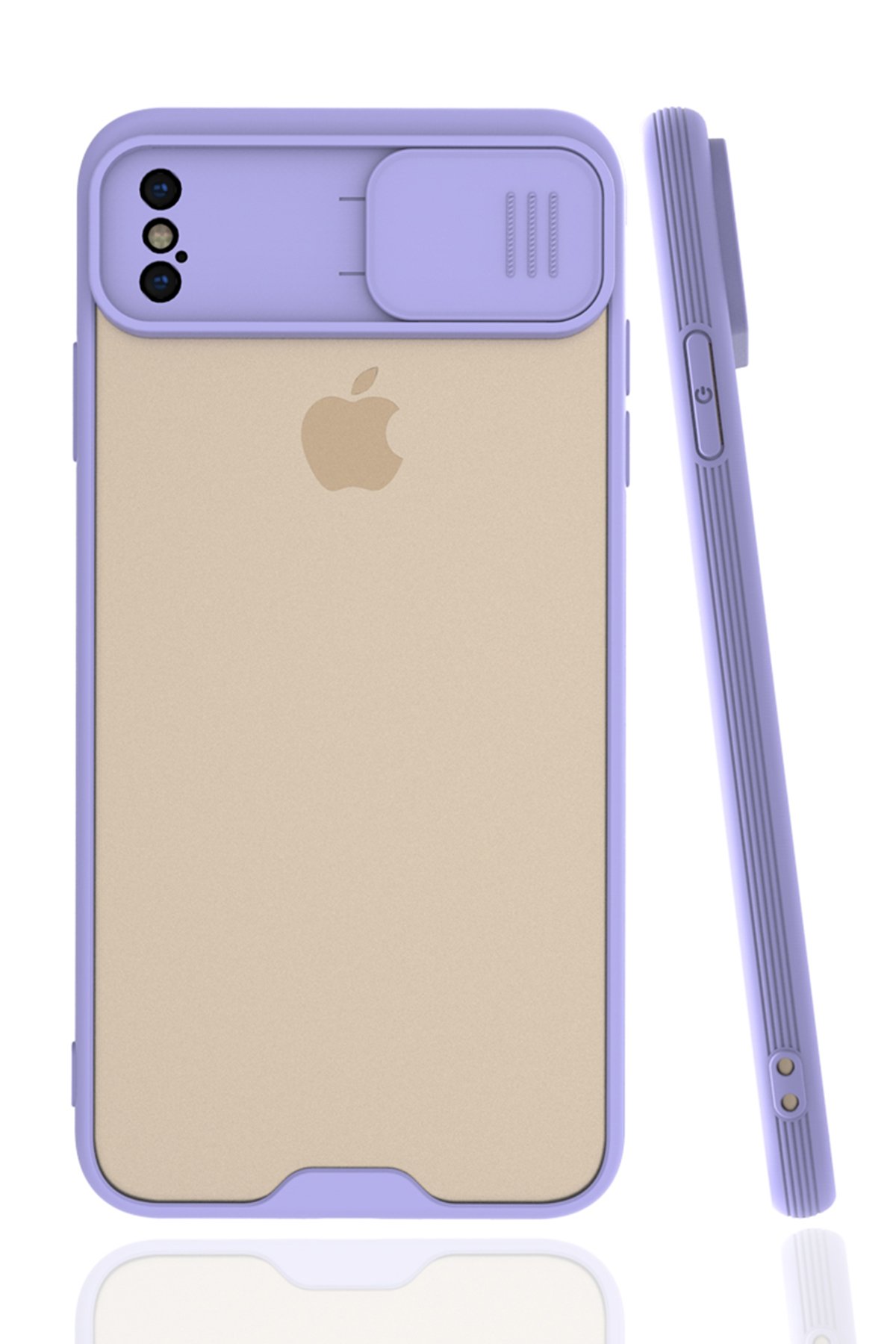 iPhone XS Max Kılıf Platin Kamera Koruma Silikon - Lila  iPhone XS Max Kılıf Platin Kamera Koruma Silikon - Lila