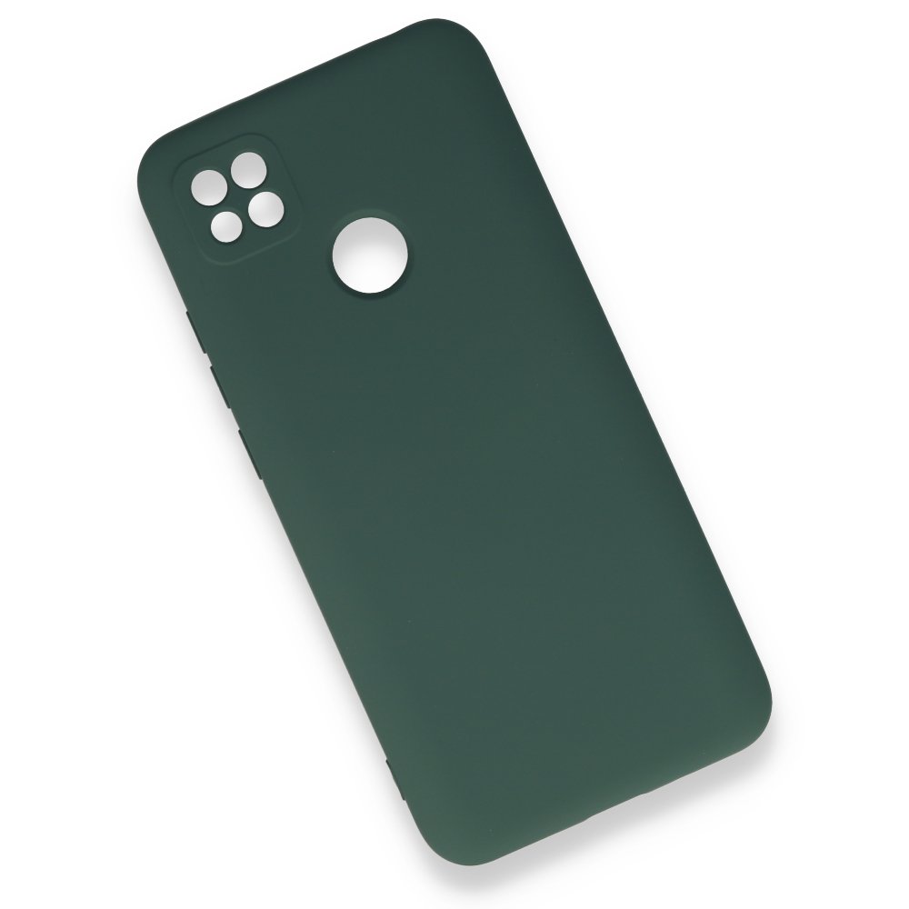 Redmi 9C Kılıf Nano içi Kadife Silikon - Koyu Yeşil