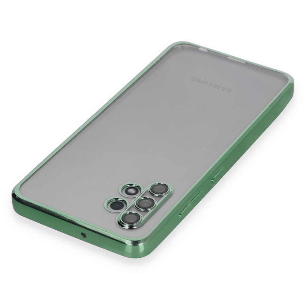  Samsung Galaxy A32 Kılıf Razer Lensli Silikon - Yeşil