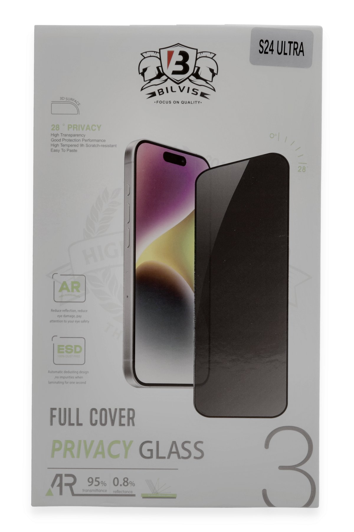  Samsung Galaxy S24 Ultra Bilvis Hayalet Cam Ekran Koruyucu