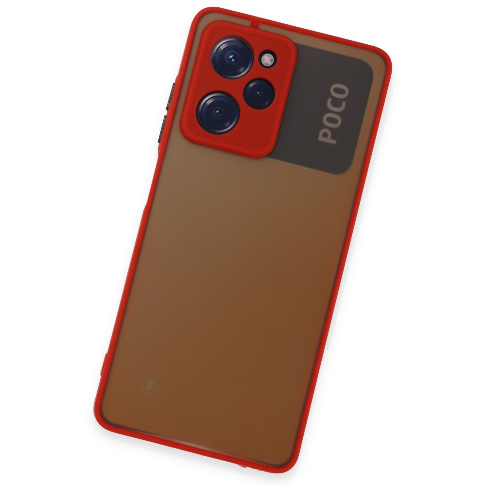  Xiaomi Poco X5 Pro 5G Kılıf Montreal Silikon Kapak - Kırmızı