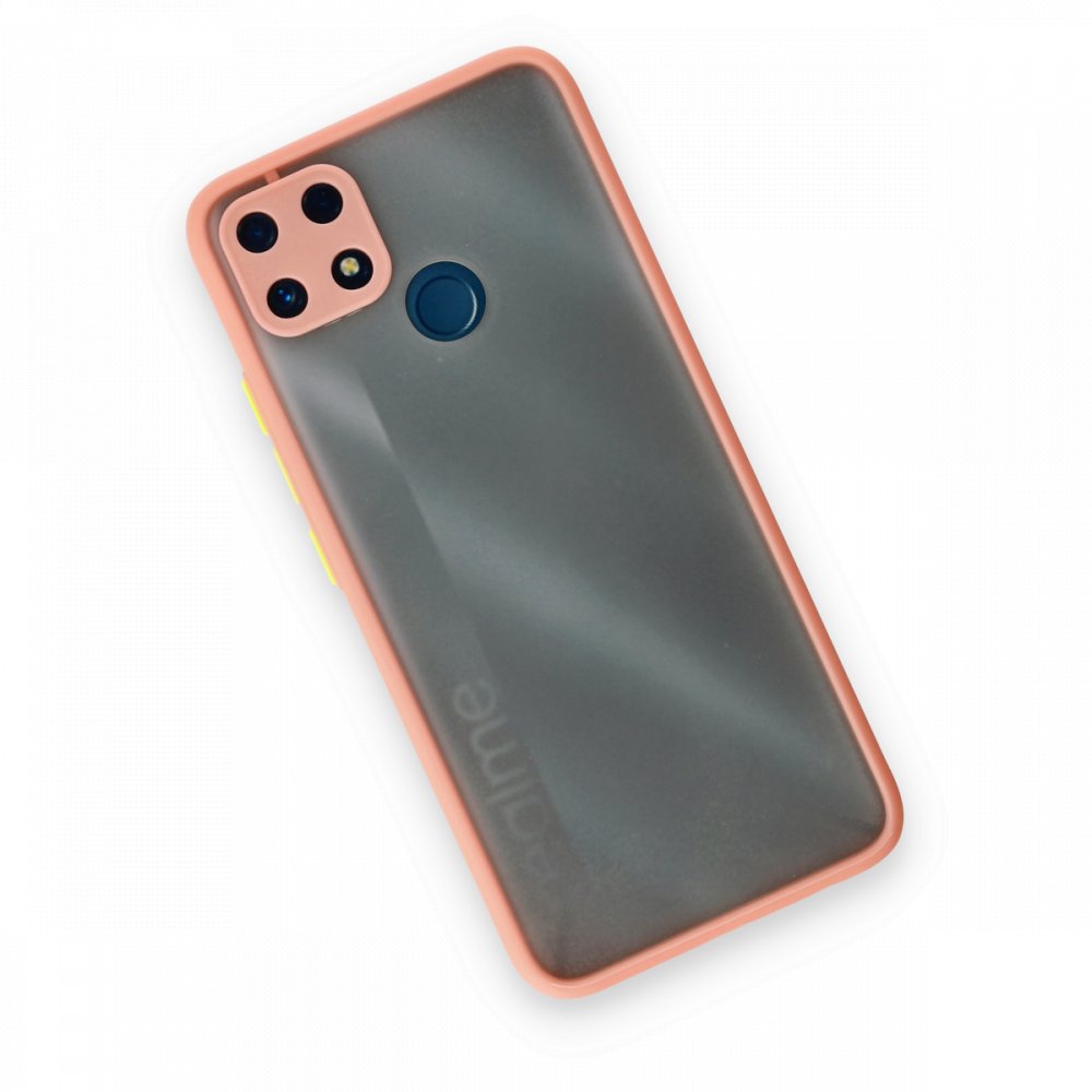 Realme C25 Kılıf Montreal Silikon Kapak - Pembe Realme C25 Kılıf Montreal Silikon Kapak - Pembe