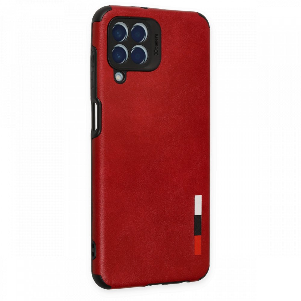  Samsung Galaxy M33 Kılıf Loop Deri Silikon - Kırmızı