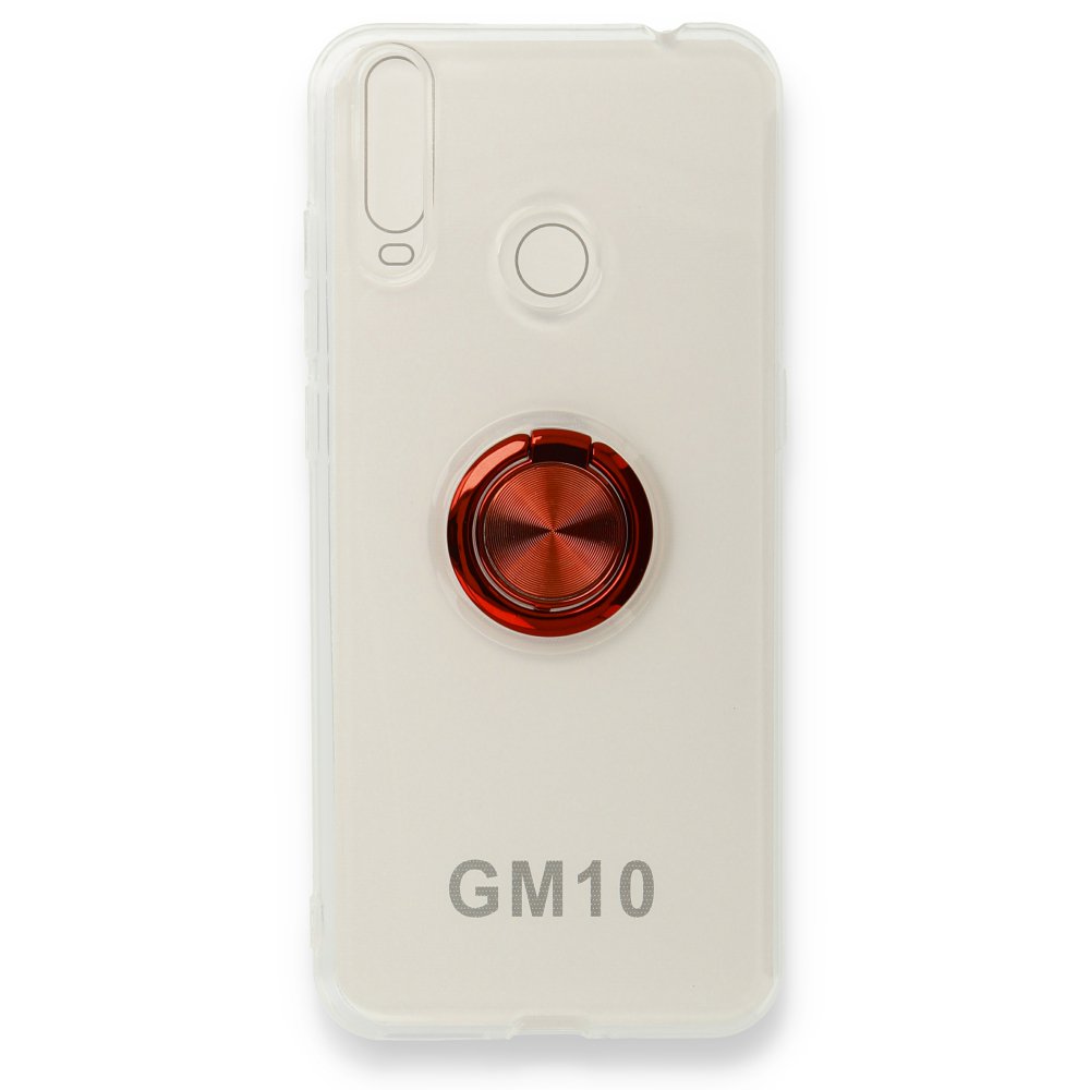  General Mobile GM 10 Kılıf Gros Yüzüklü Silikon - Kırmızı