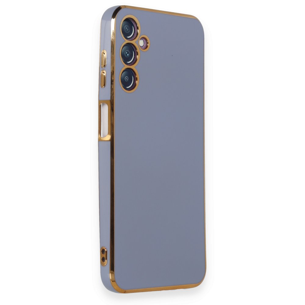  Samsung Galaxy M14 5G Kılıf Volet Silikon - Mavi