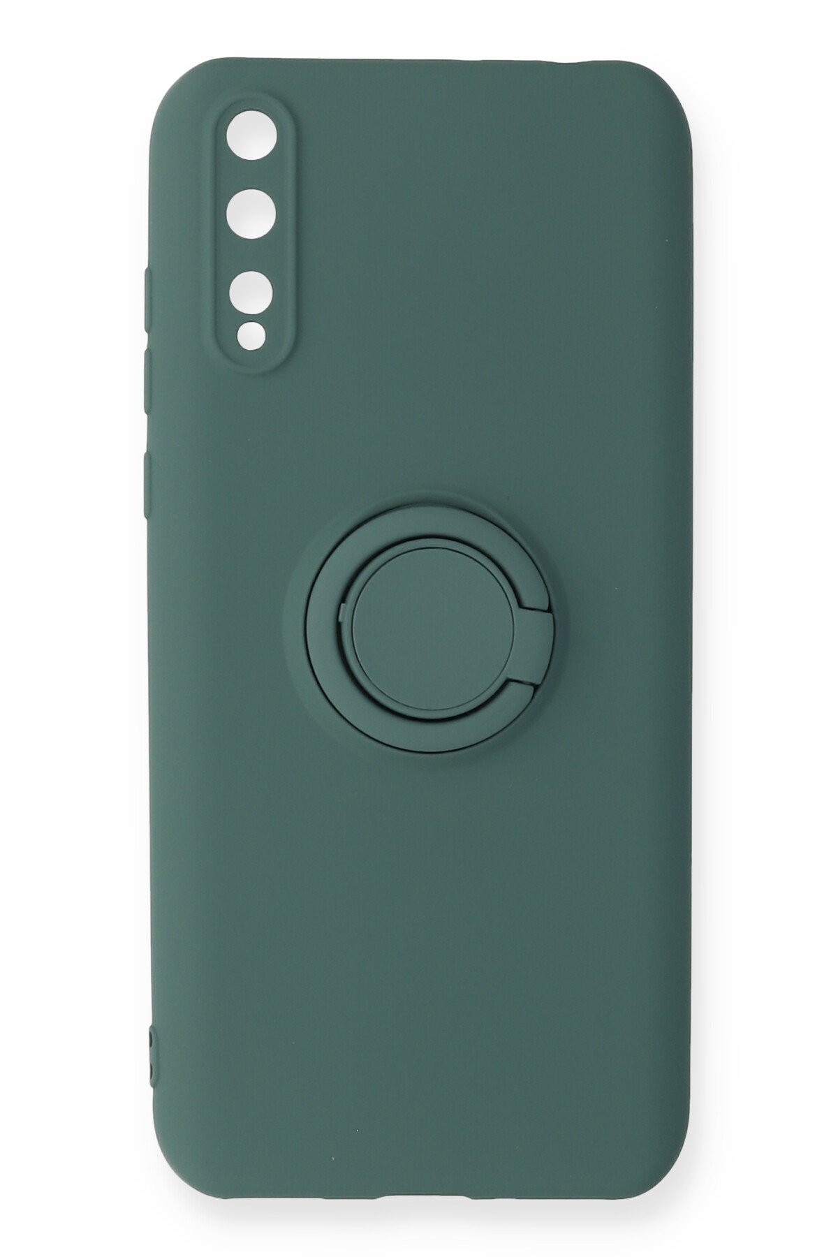 Huawei P Smart S Kılıf Viktor Yüzüklü Silikon - Koyu Yeşil Huawei P Smart S Kılıf Viktor Yüzüklü Silikon - Koyu Yeşil