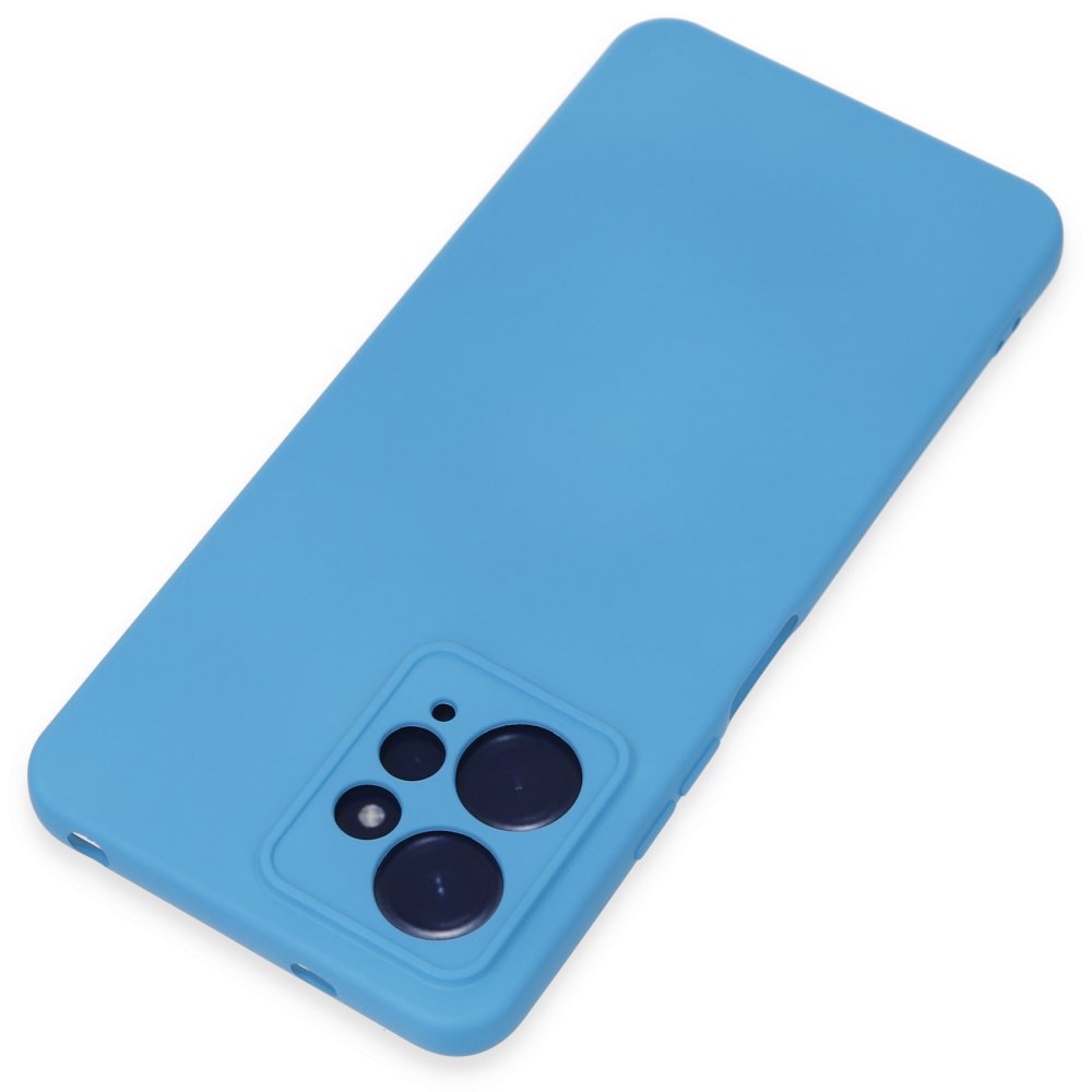 Redmi Note 12 4G Kılıf Nano içi Kadife Silikon - Mavi