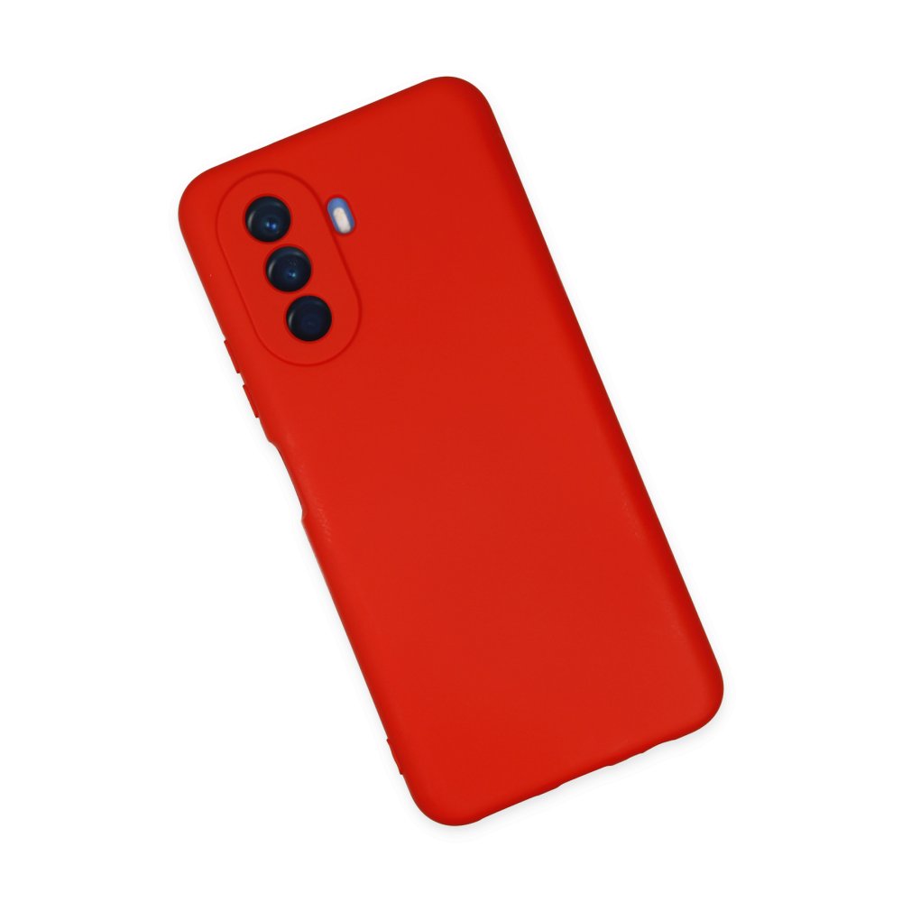 Huawei Nova Y70 Kılıf Nano içi Kadife Silikon - Kırmızı Huawei Nova Y70 Kılıf Nano içi Kadife Silikon - Kırmızı