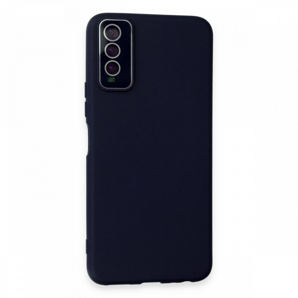  Vivo Y11S Kılıf Lansman Glass Kapak - Lacivert