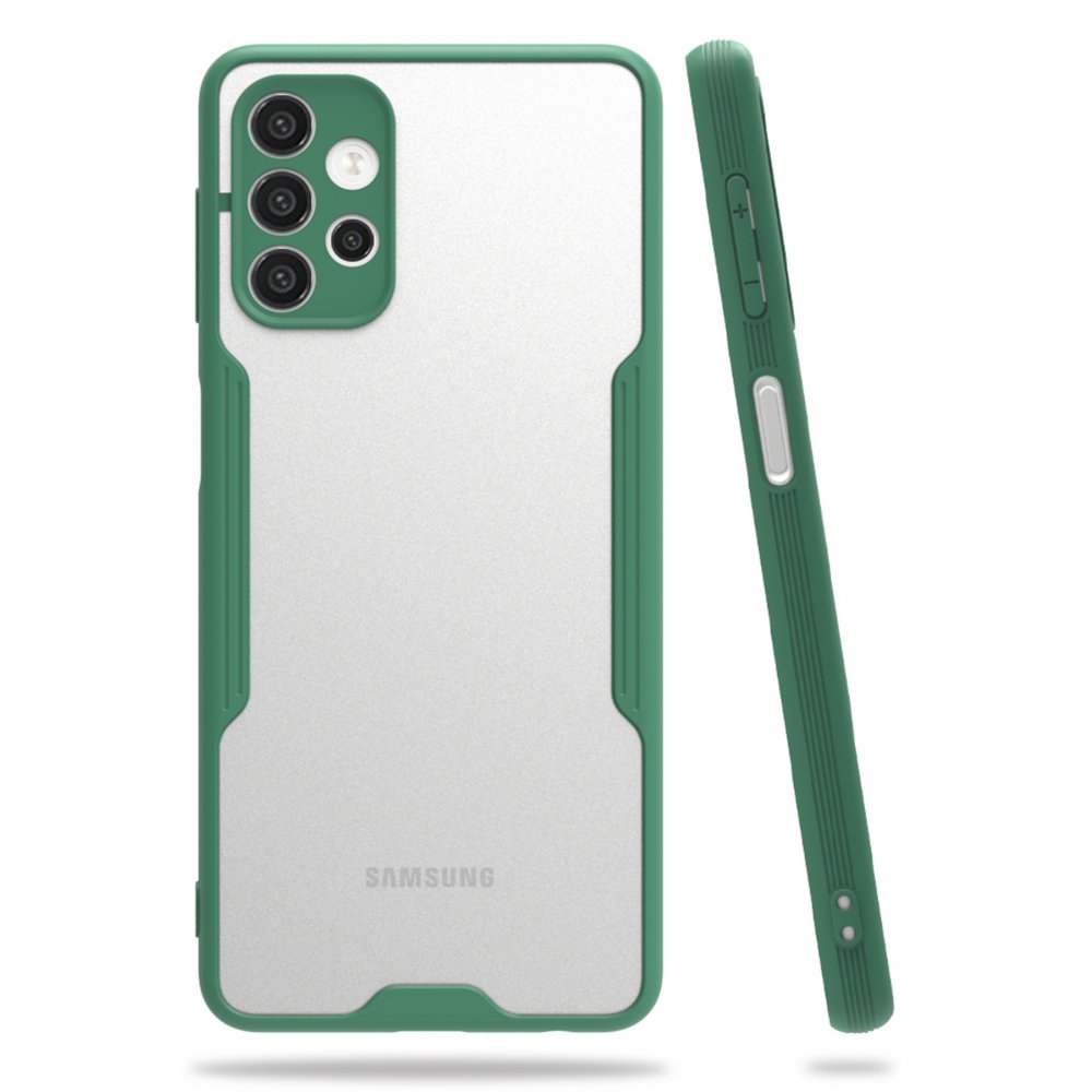  Samsung Galaxy A72 Kılıf Platin Silikon - Yeşil