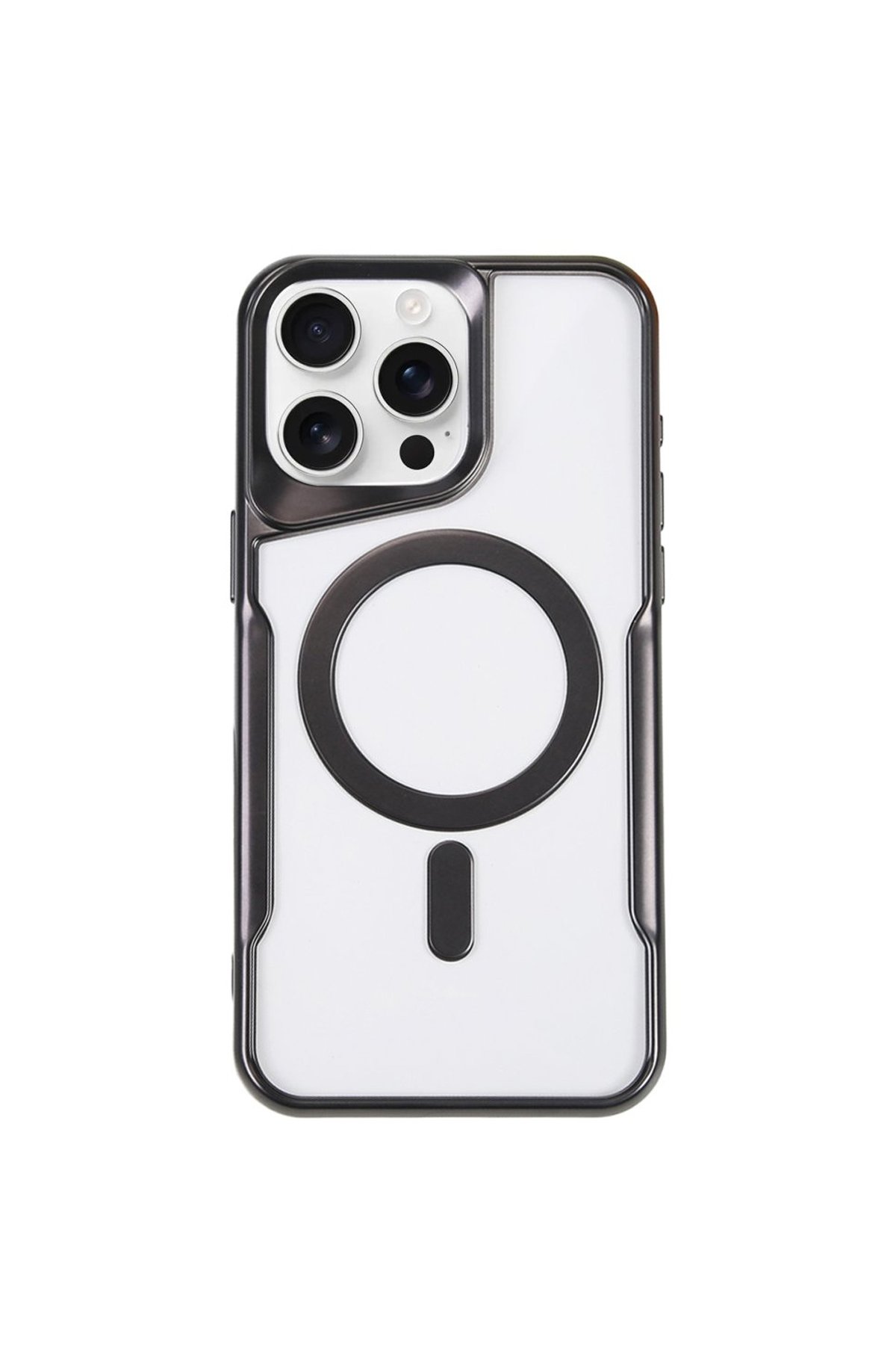 iPhone 15 Pro Kılıf Boyi Magsafe Silikon Kapak - Siyah iPhone 15 Pro Kılıf Boyi Magsafe Silikon Kapak - Siyah