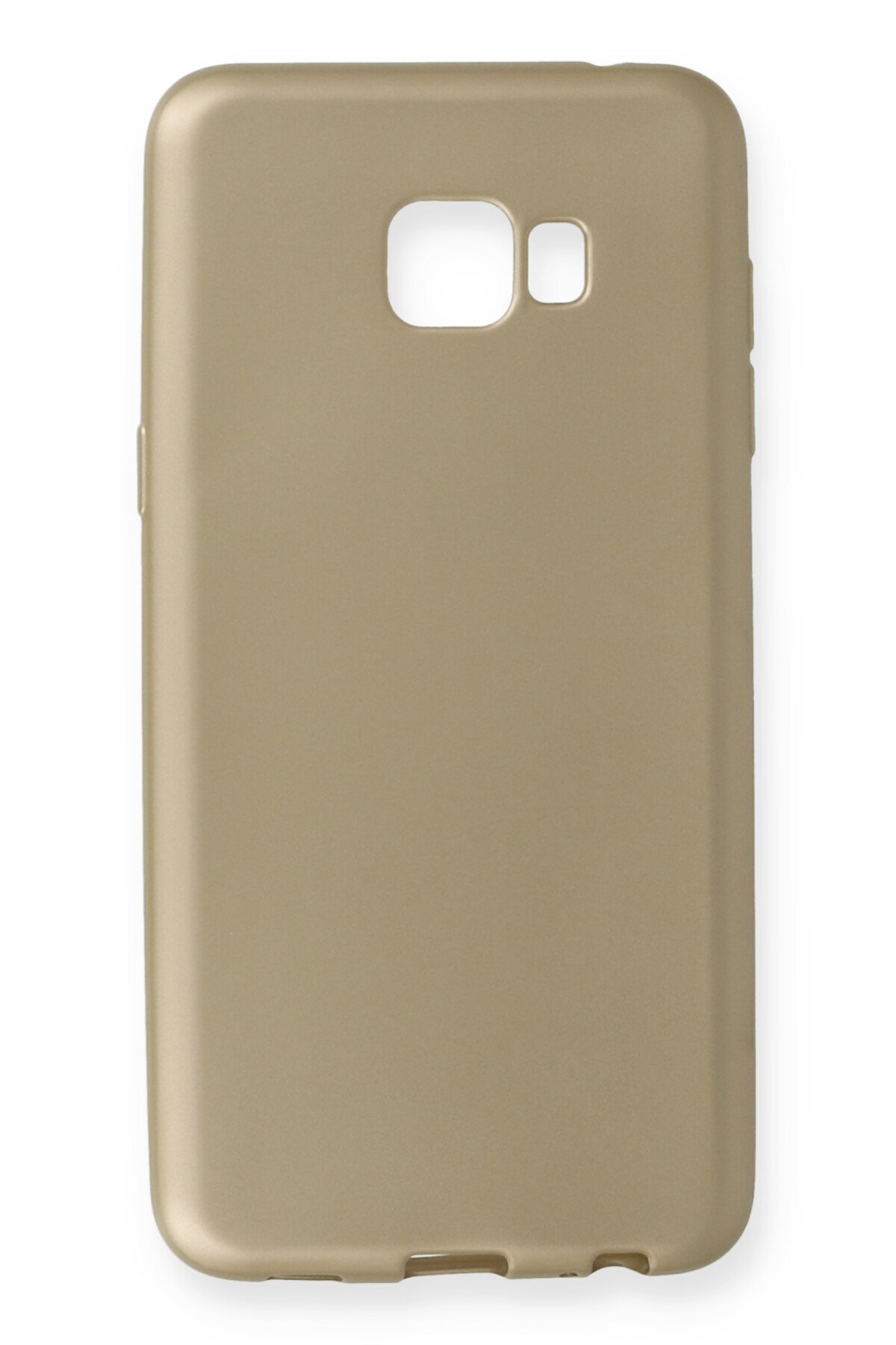  Samsung Galaxy C7 Pro Kılıf First Silikon - Gold