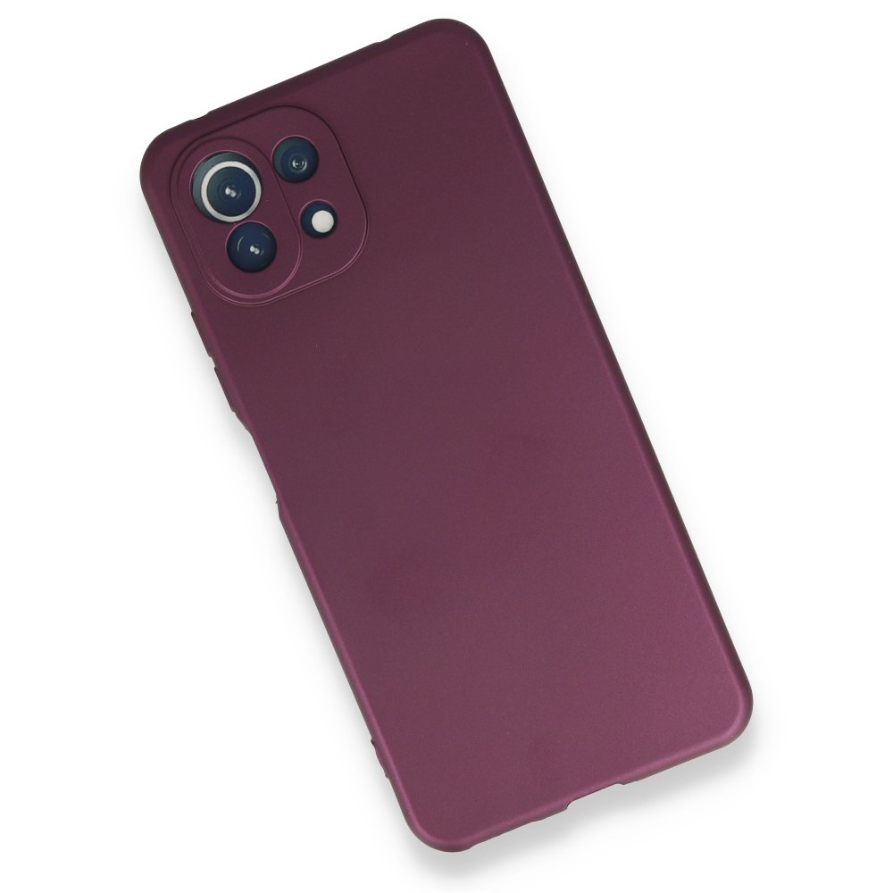 Xiaomi Mİ 11 Lite Kılıf First Silikon - Mürdüm  Xiaomi Mİ 11 Lite Kılıf First Silikon - Mürdüm